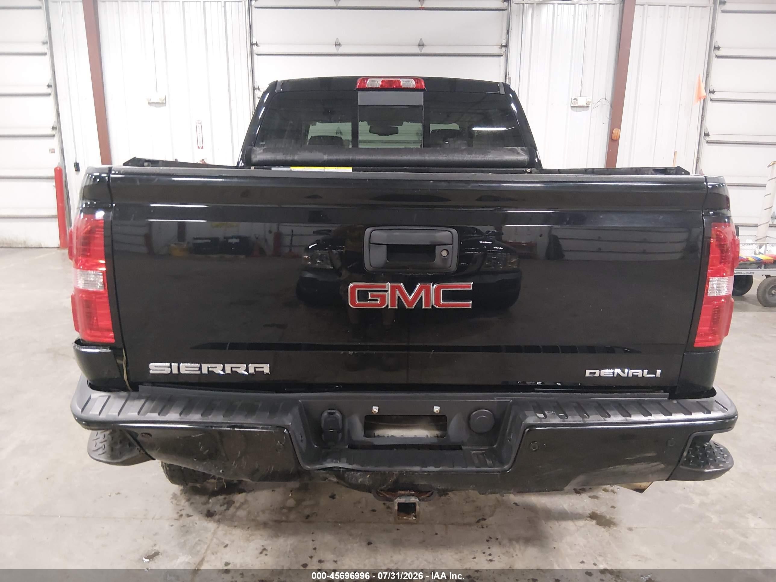 2015 Gmc Sierra 1500 Denali Black vin: 3GTU2WEJ7FG335714
