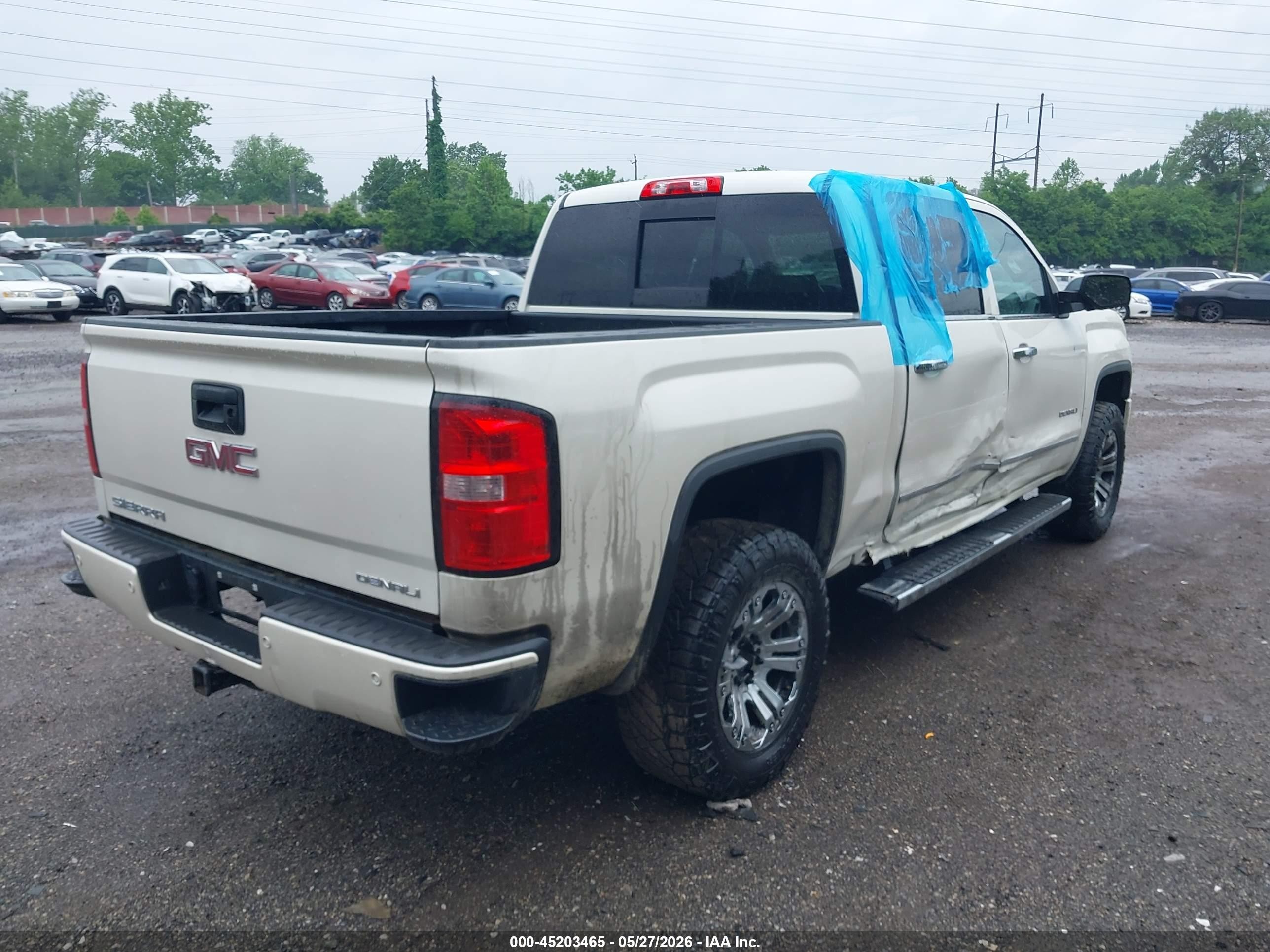 2015 Gmc Sierra K1500 Denali White vin: 3GTU2WEJ7FG374237