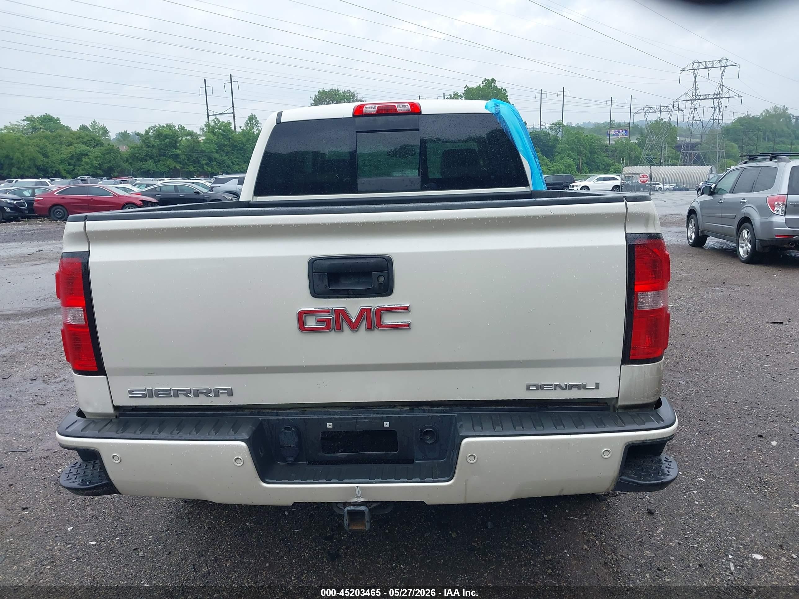 2015 Gmc Sierra K1500 Denali White vin: 3GTU2WEJ7FG374237