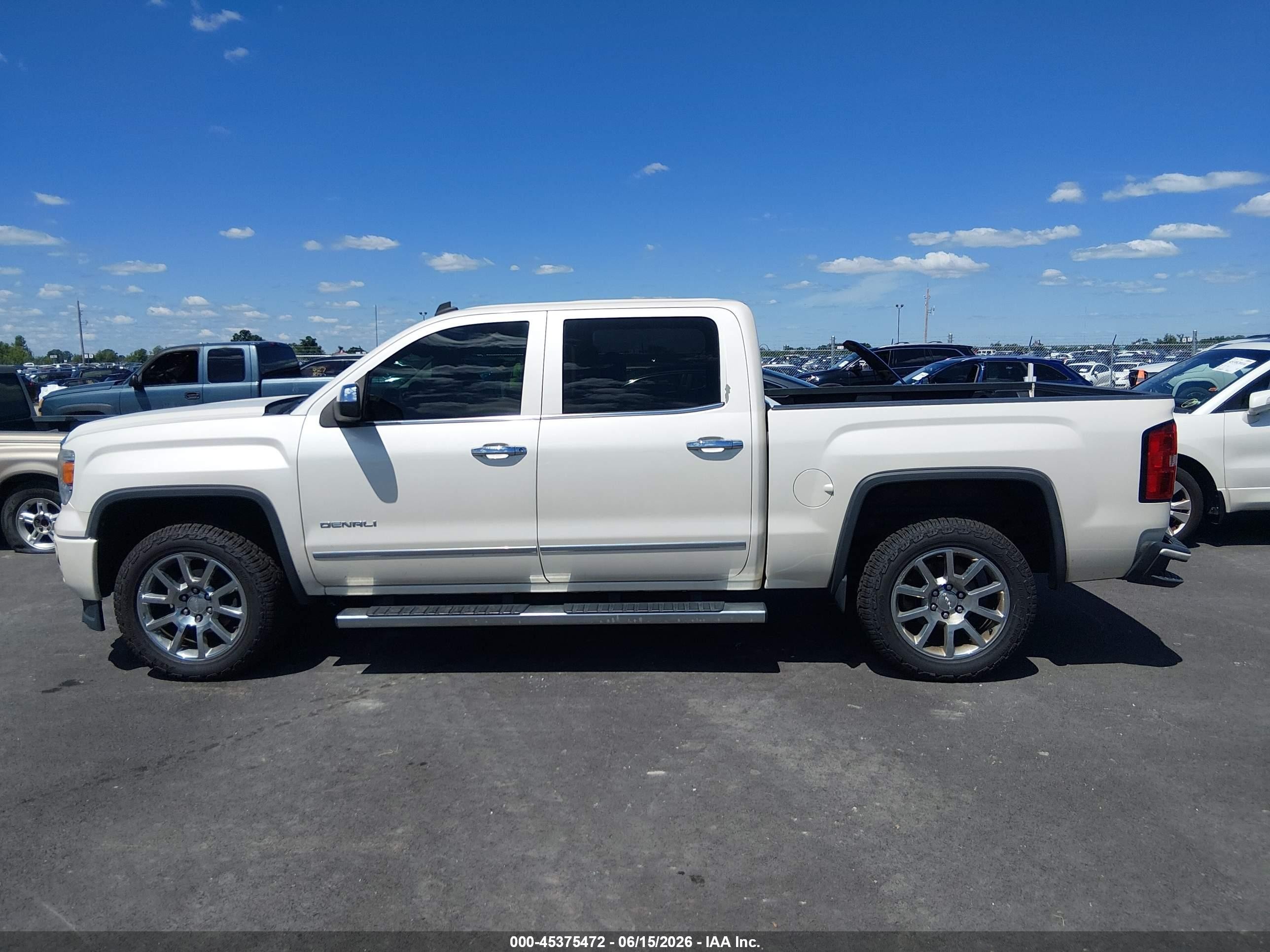 2014 Gmc Sierra 1500 Denali White vin: 3GTU2WEJ8EG525164