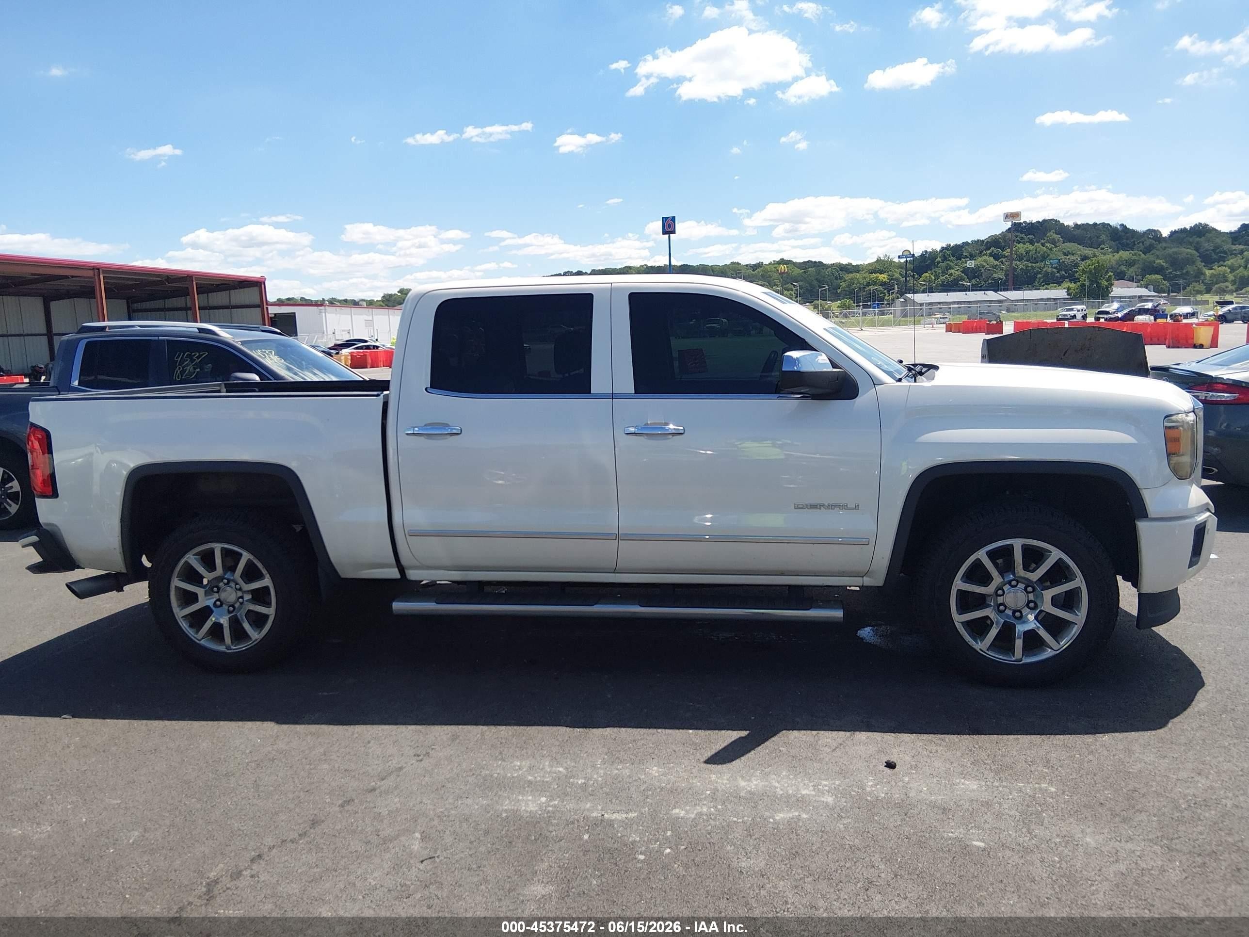2014 Gmc Sierra 1500 Denali White vin: 3GTU2WEJ8EG525164