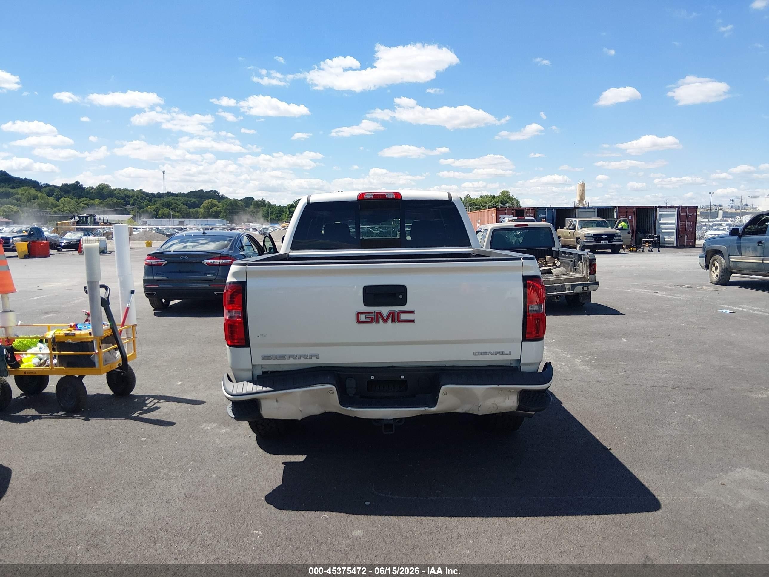 2014 Gmc Sierra 1500 Denali White vin: 3GTU2WEJ8EG525164