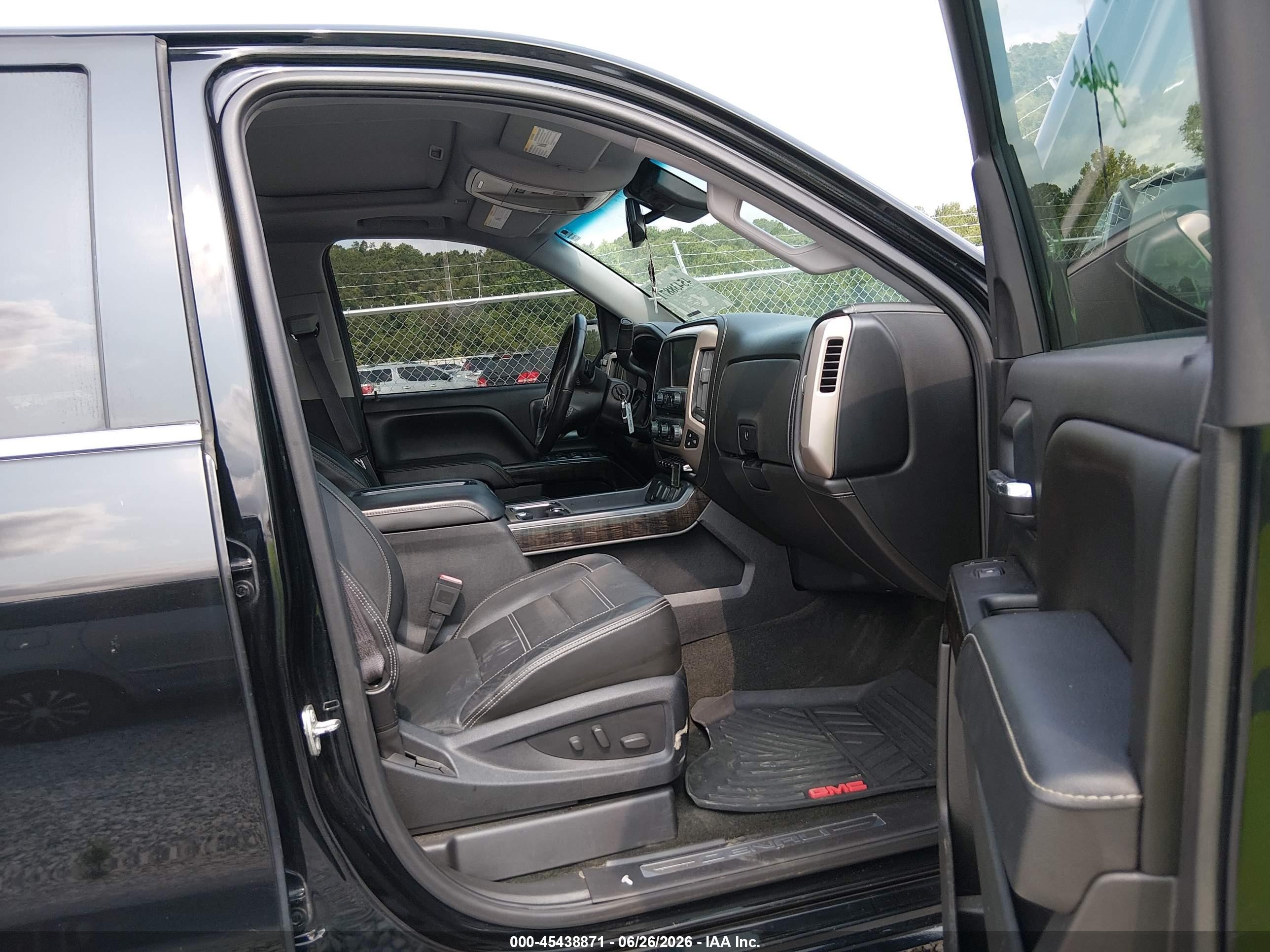 2015 Gmc Sierra 1500 Denali Black vin: 3GTU2WEJ8FG215243