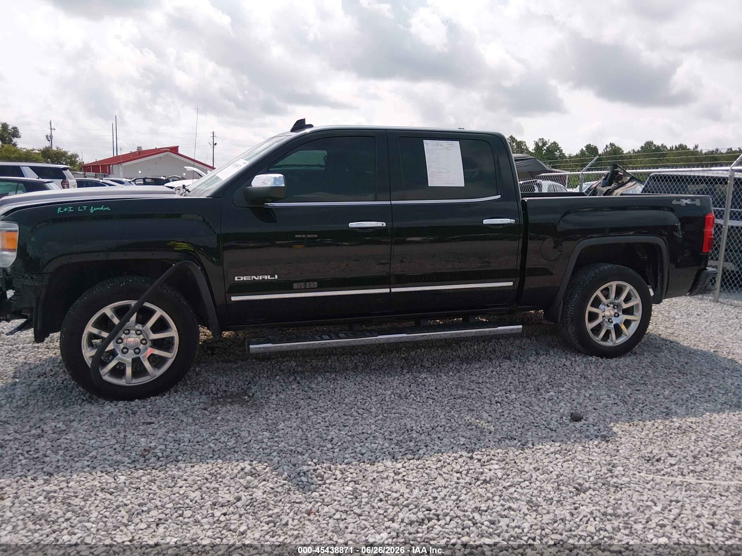 2015 Gmc Sierra 1500 Denali Black vin: 3GTU2WEJ8FG215243