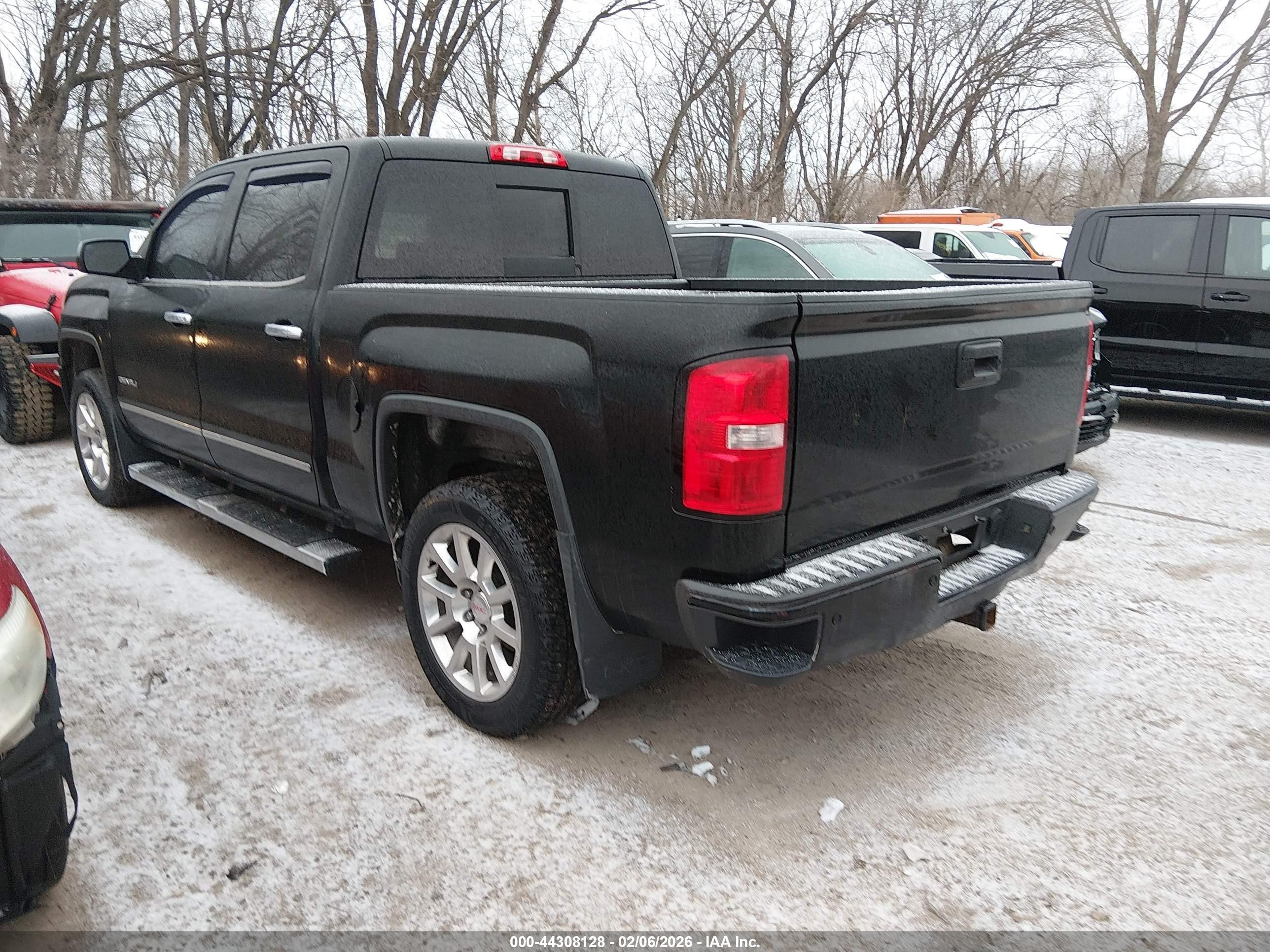 2015 Gmc Sierra 1500 Denali Черный vin: 3GTU2WEJ8FG267570