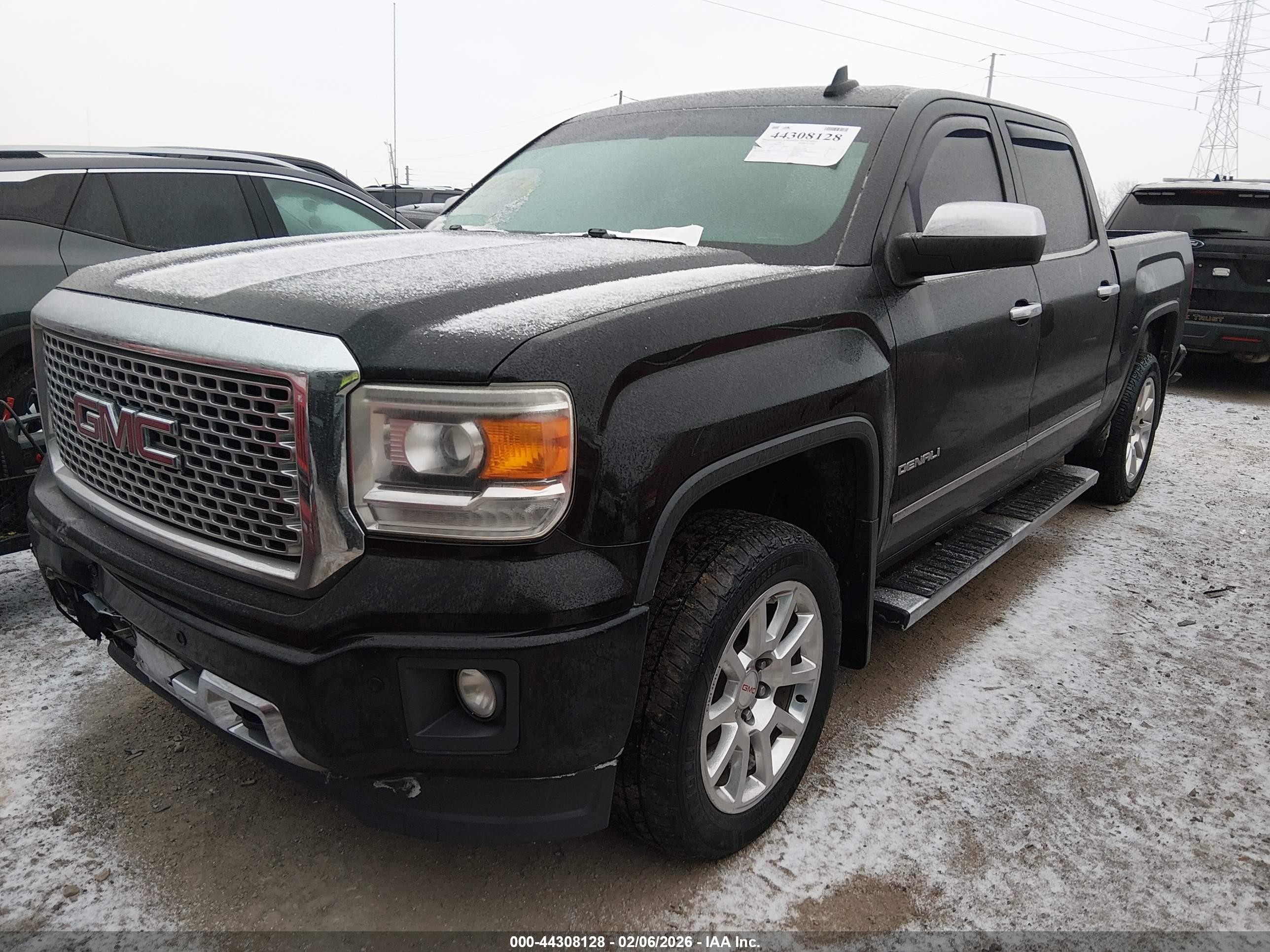 2015 Gmc Sierra 1500 Denali Черный vin: 3GTU2WEJ8FG267570