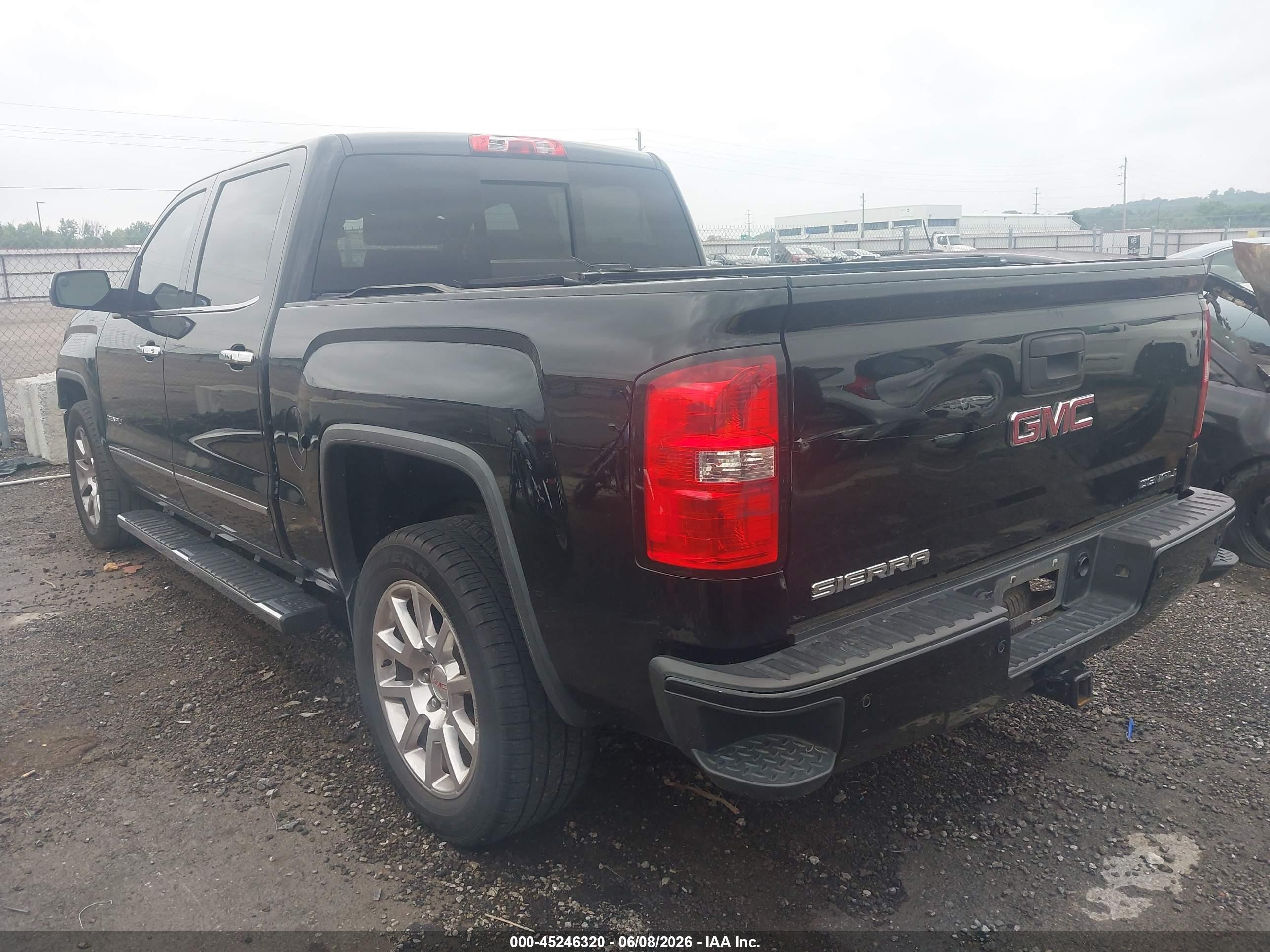 2015 Gmc Sierra 1500 Denali Black vin: 3GTU2WEJ8FG402966