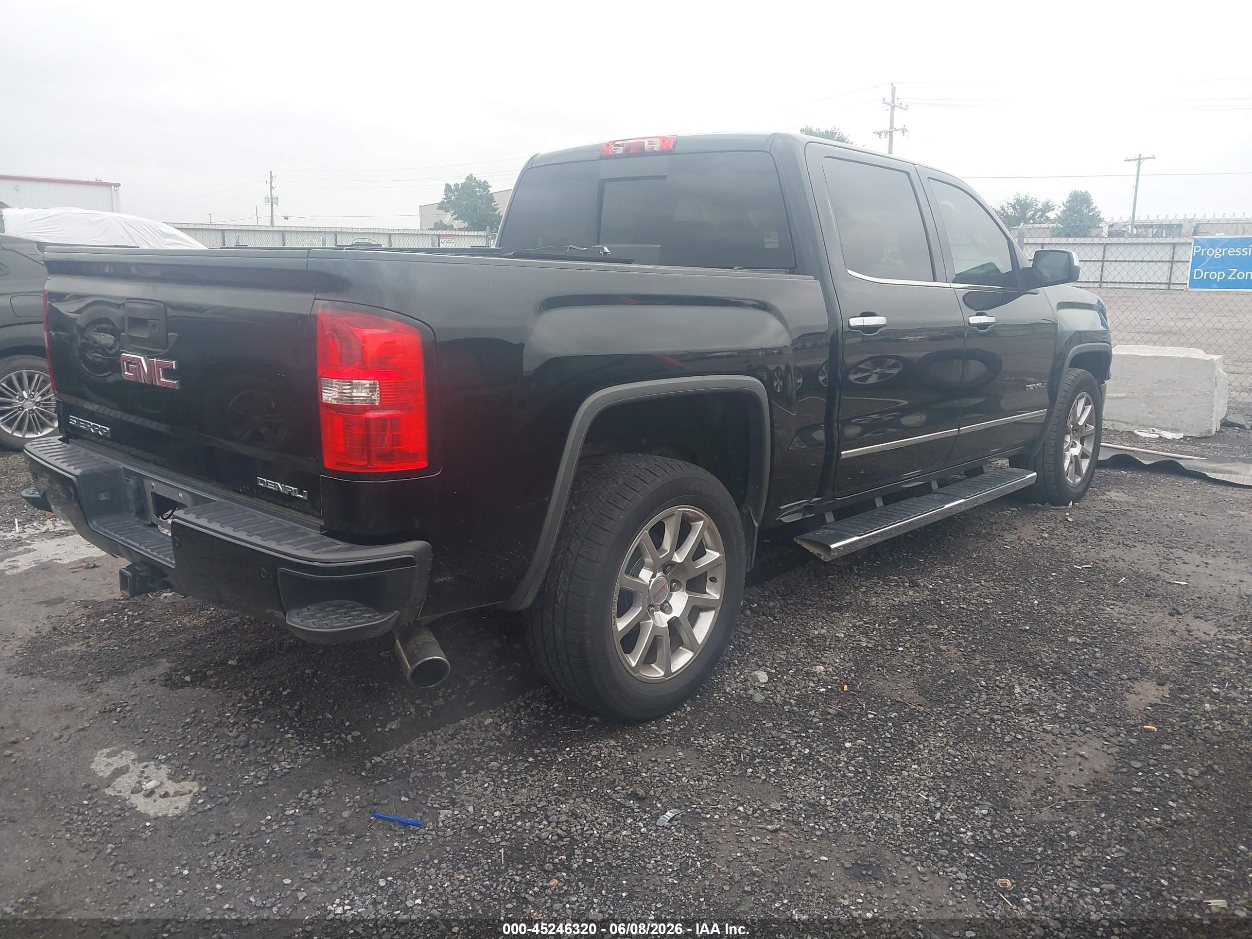 2015 Gmc Sierra 1500 Denali Black vin: 3GTU2WEJ8FG402966