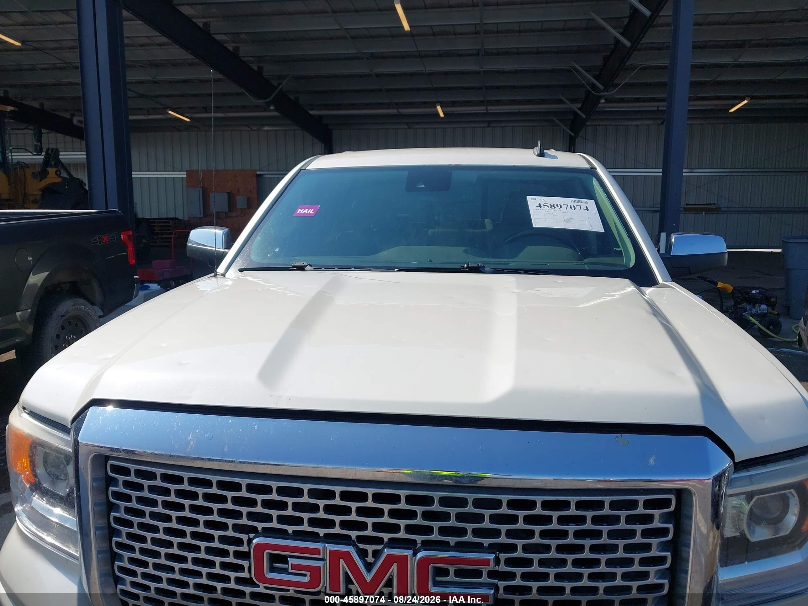 2014 Gmc Sierra 1500 Denali White vin: 3GTU2WEJ9EG434758