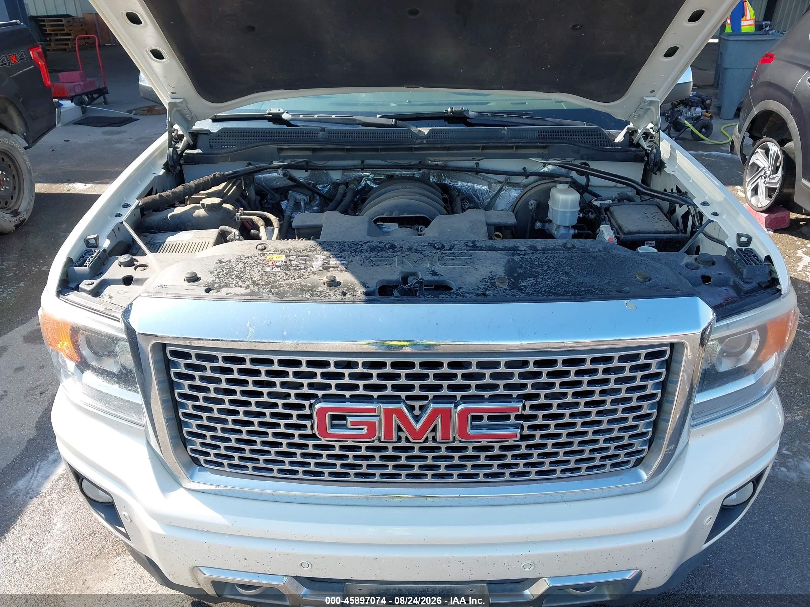 2014 Gmc Sierra 1500 Denali White vin: 3GTU2WEJ9EG434758