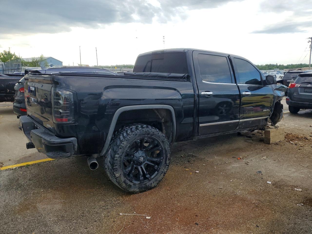 2015 Gmc Sierra K1500 Denali Black vin: 3GTU2WEJ9FG181927