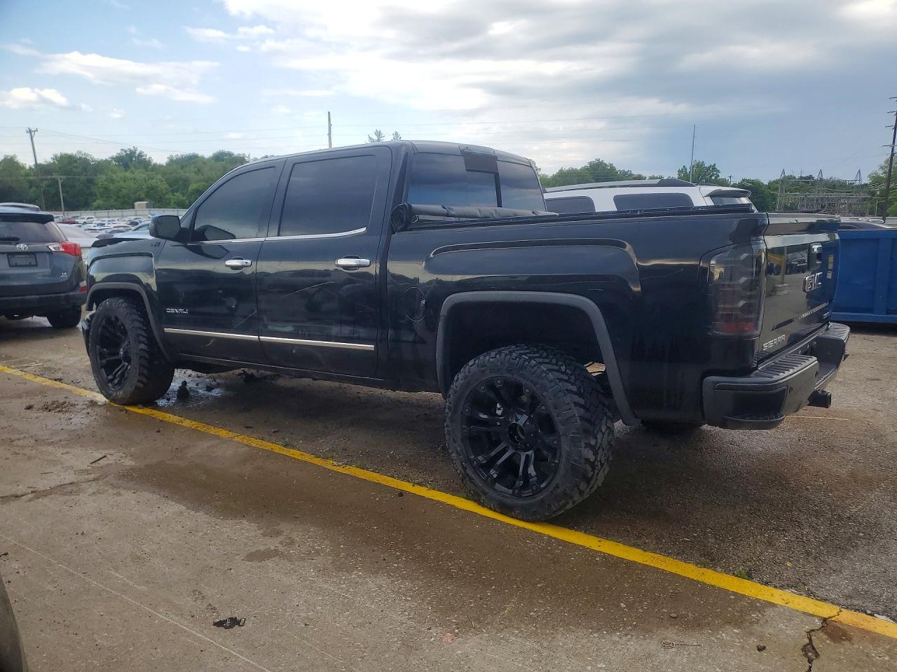 2015 Gmc Sierra K1500 Denali Black vin: 3GTU2WEJ9FG181927