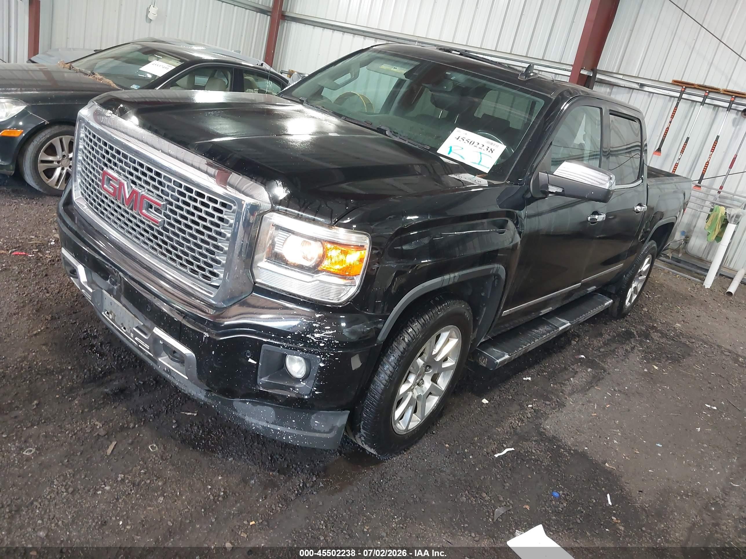 2015 Gmc Sierra 1500 Denali Black vin: 3GTU2WEJXFG258207