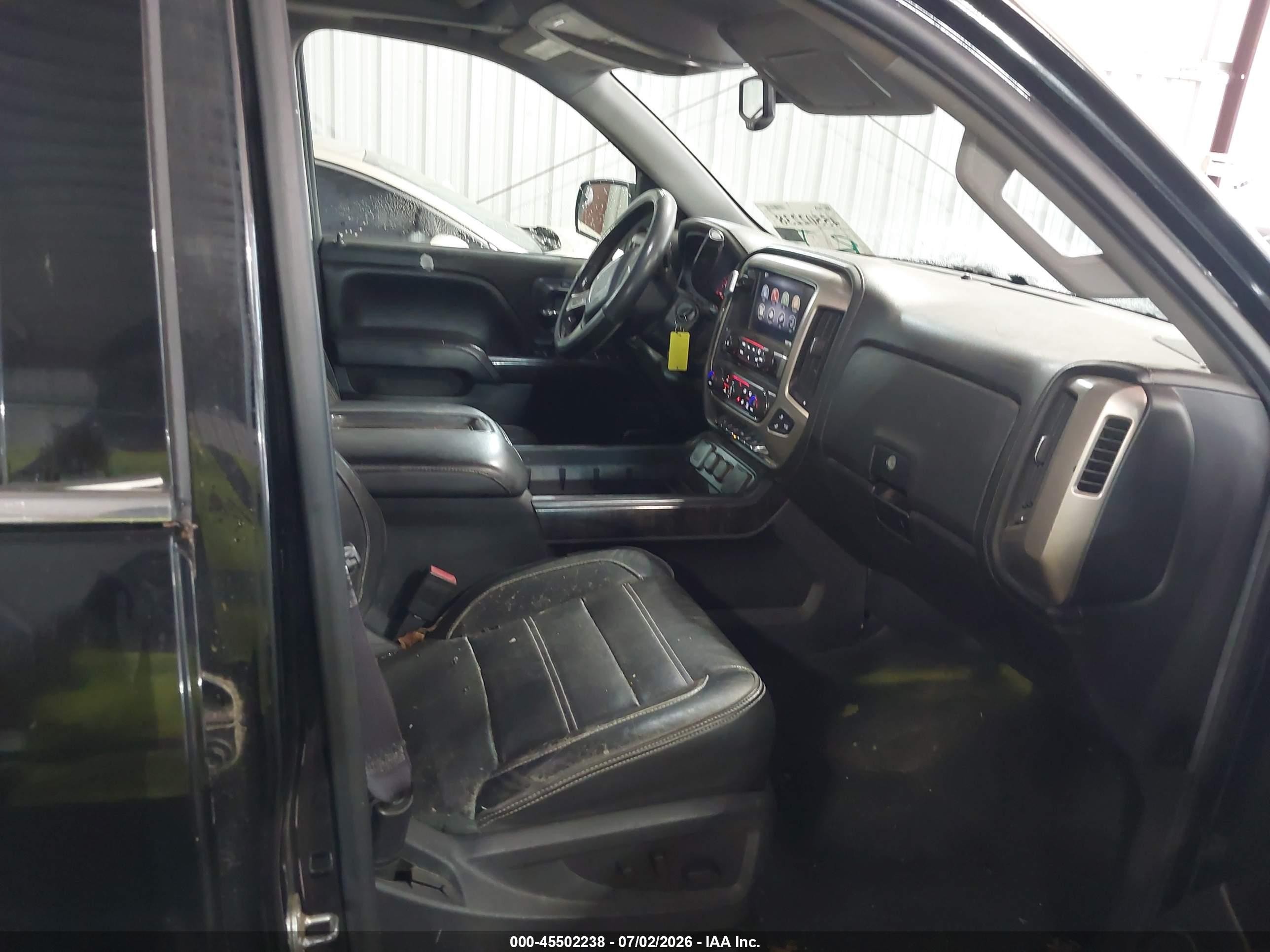2015 Gmc Sierra 1500 Denali Black vin: 3GTU2WEJXFG258207
