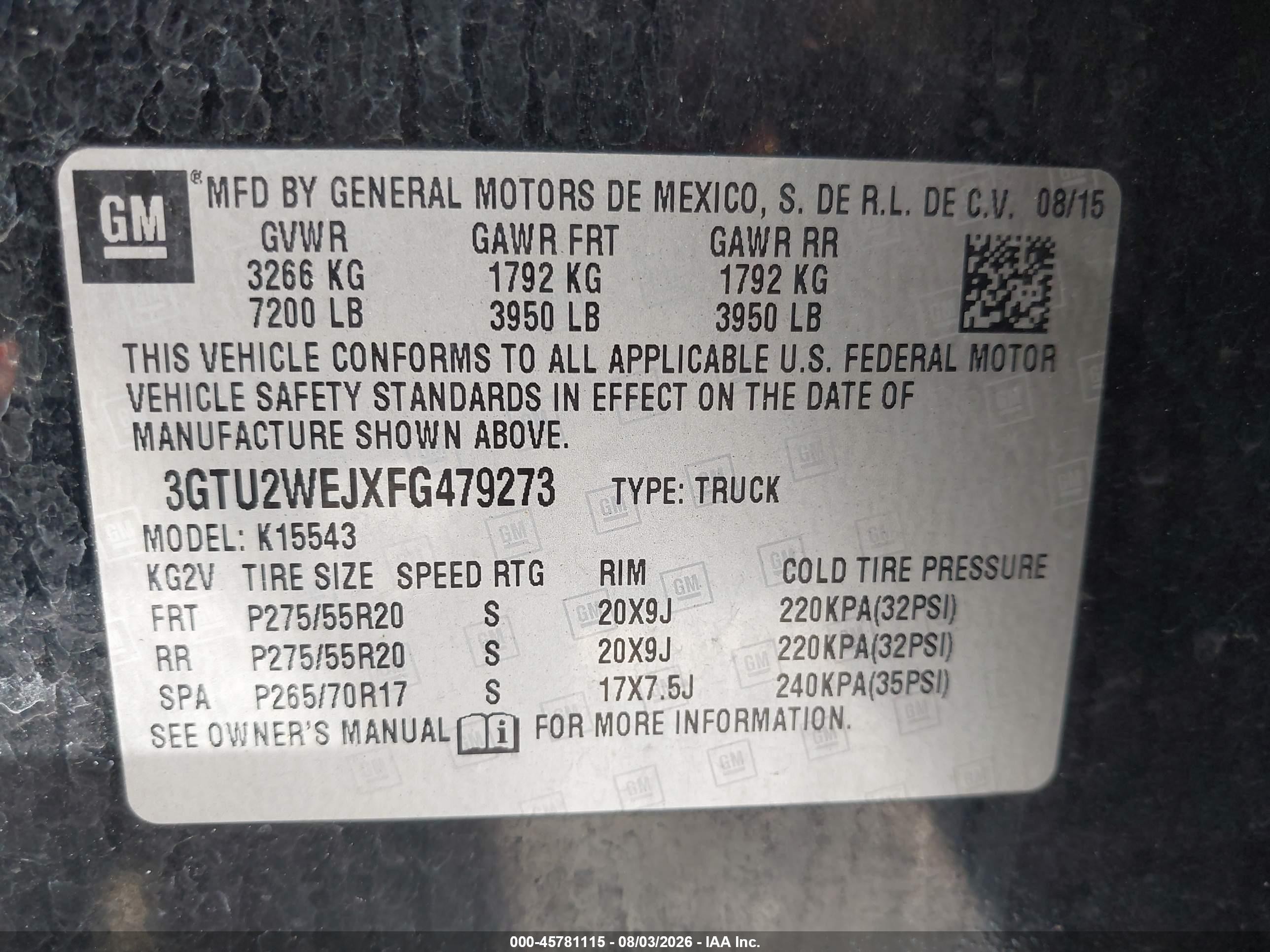 2015 Gmc Sierra 1500 Denali Black vin: 3GTU2WEJXFG479273