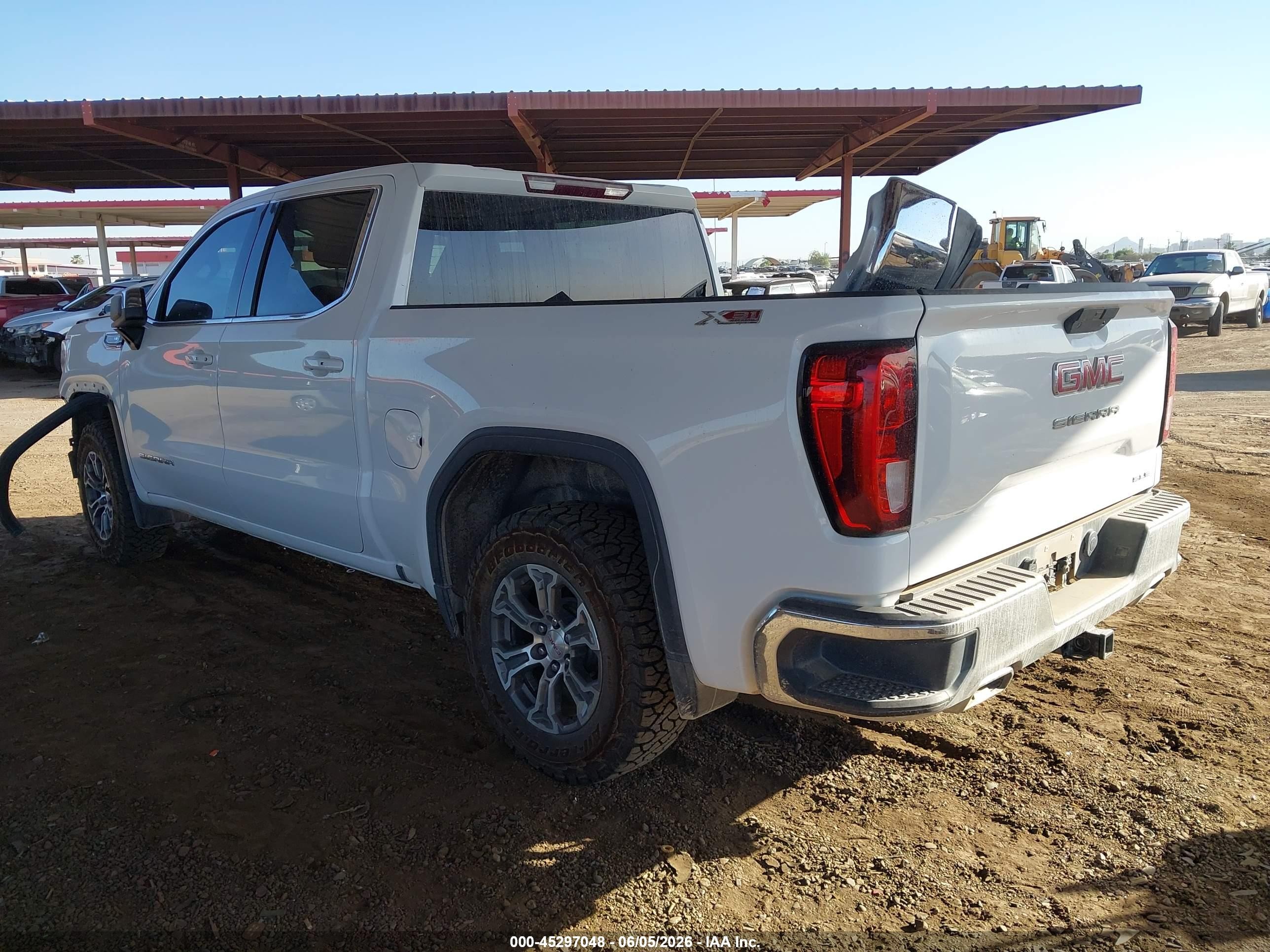 2019 Gmc Sierra 1500 Sle White vin: 3GTU9BED1KG268228