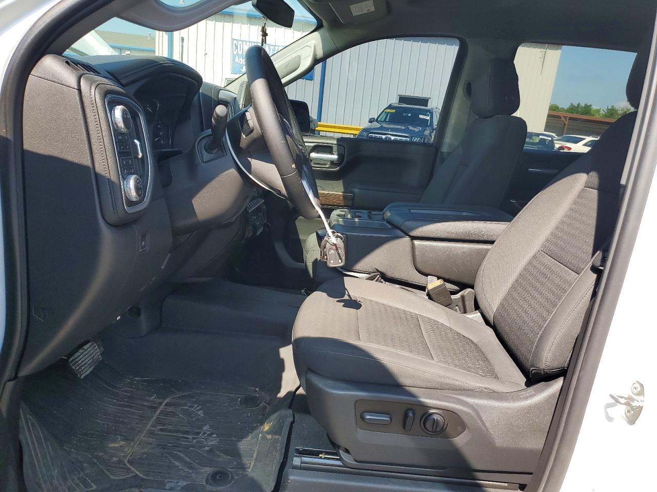 2021 Gmc Sierra K1500 Sle White vin: 3GTU9BET9MG297048