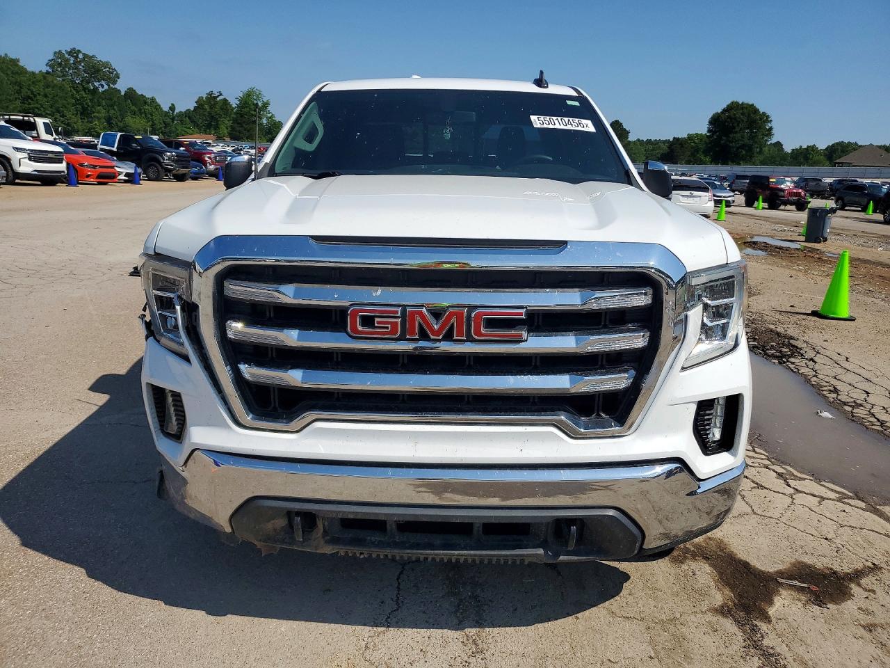 2021 Gmc Sierra K1500 Sle White vin: 3GTU9BET9MG297048