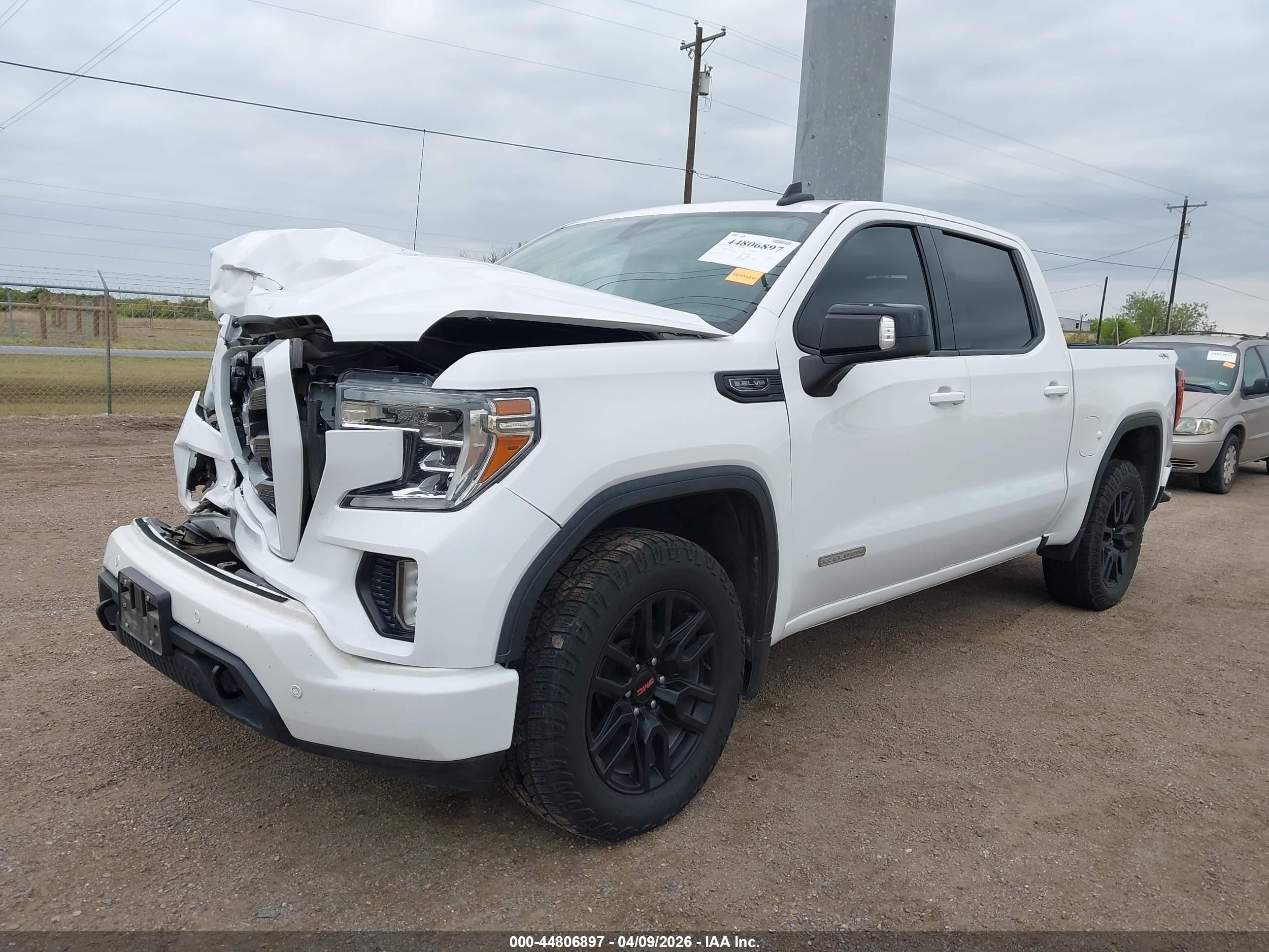 2021 Gmc Sierra 1500 4wd  Short Box Elevation White vin: 3GTU9CED1MG279366