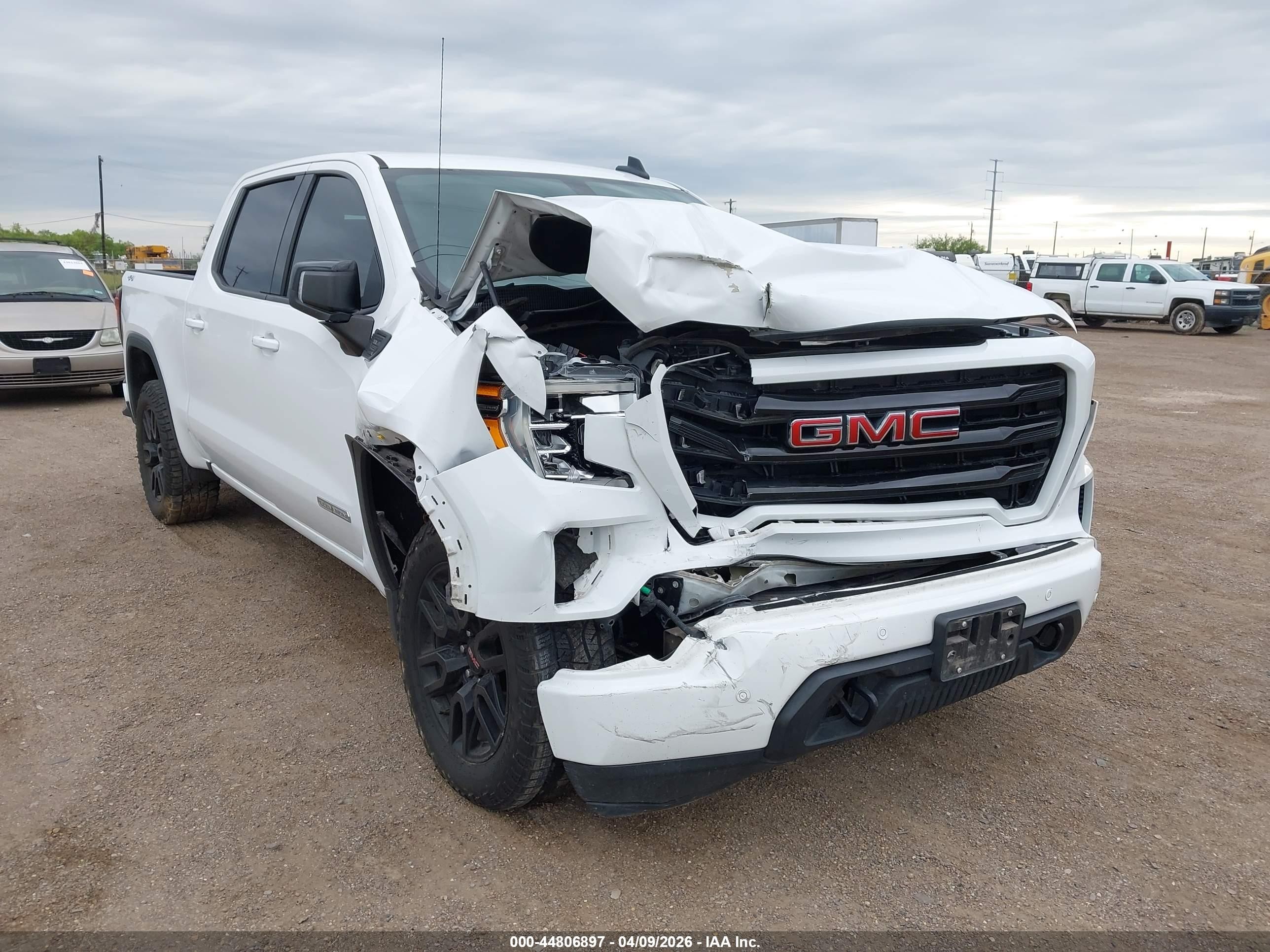 2021 Gmc Sierra 1500 4wd  Short Box Elevation White vin: 3GTU9CED1MG279366