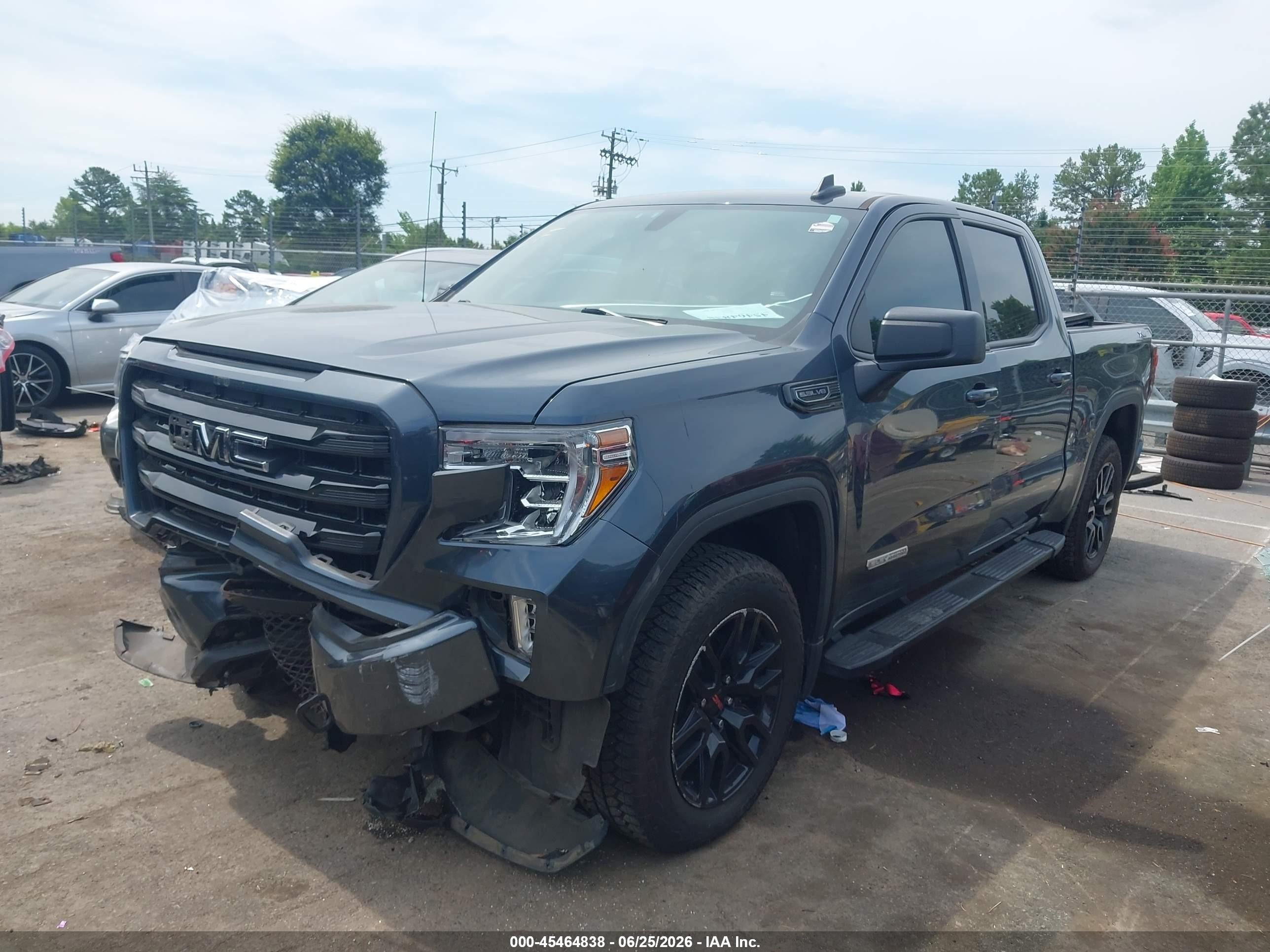 2021 Gmc Sierra 1500 4wd  Short Box Elevation Серый vin: 3GTU9CED3MG184906