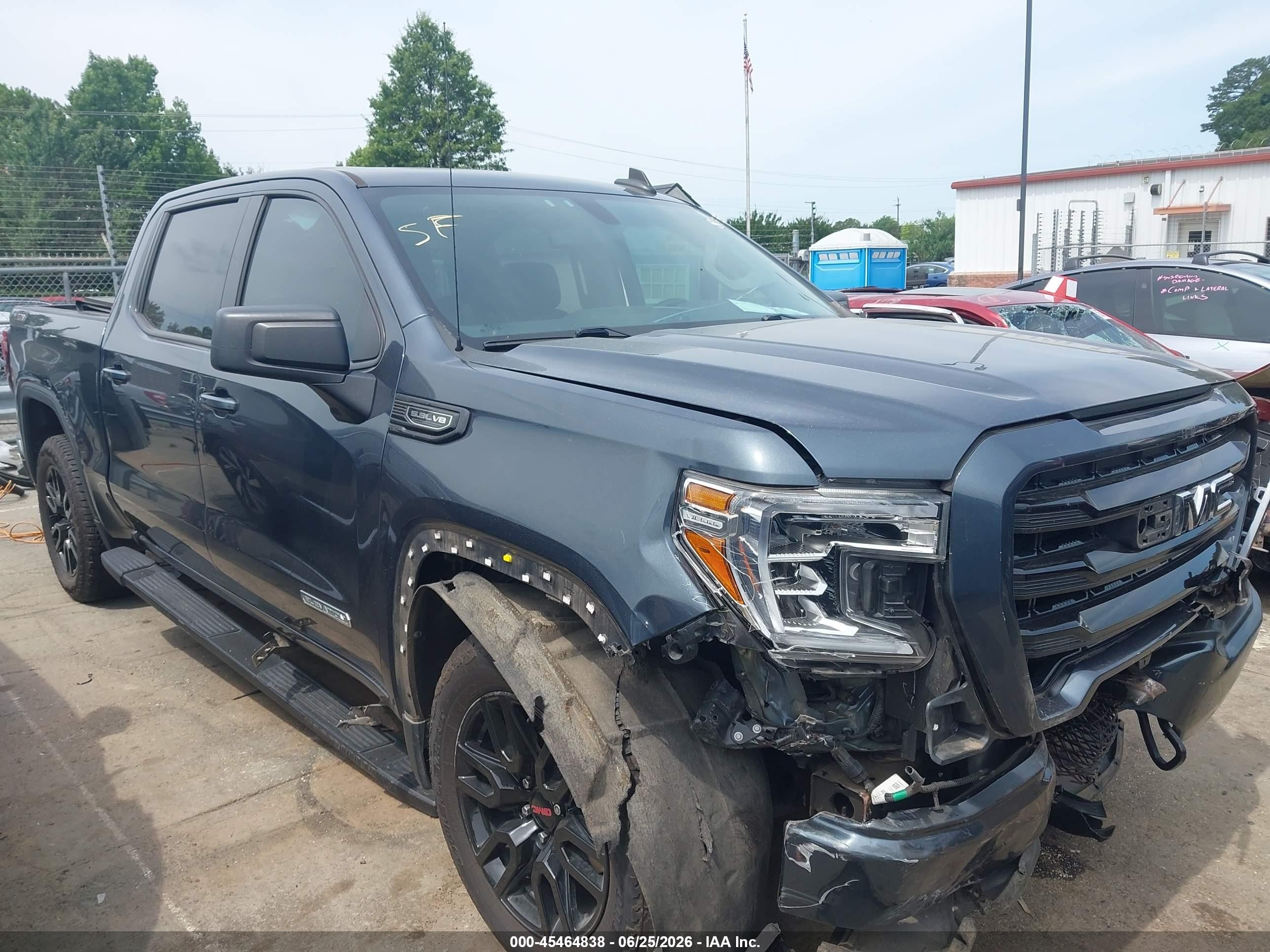 2021 Gmc Sierra 1500 4wd  Short Box Elevation Серый vin: 3GTU9CED3MG184906