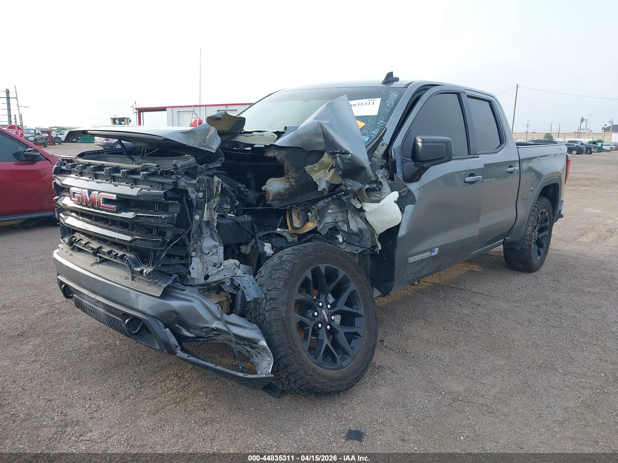 2021 Gmc Sierra 1500 4wd  Short Box Elevation Gray vin: 3GTU9CED8MG316445
