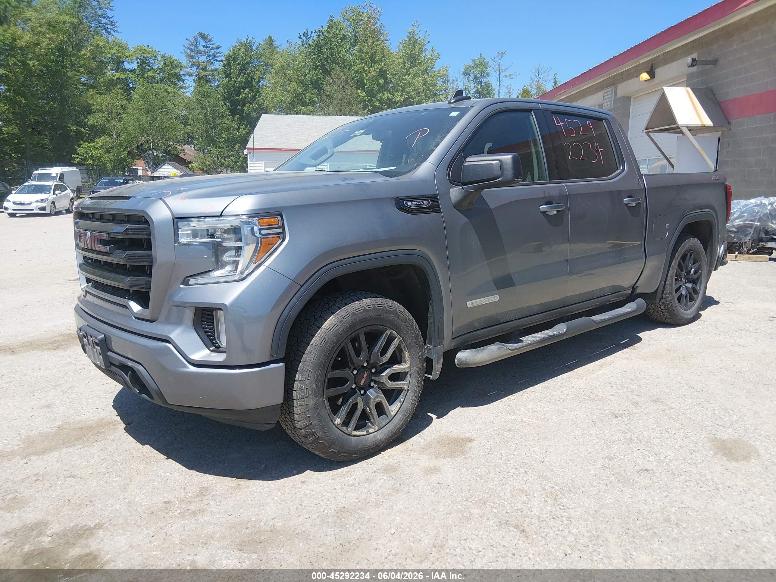 2021 Gmc Sierra 1500 4wd  Short Box Elevation Серебряный vin: 3GTU9CED9MG465138