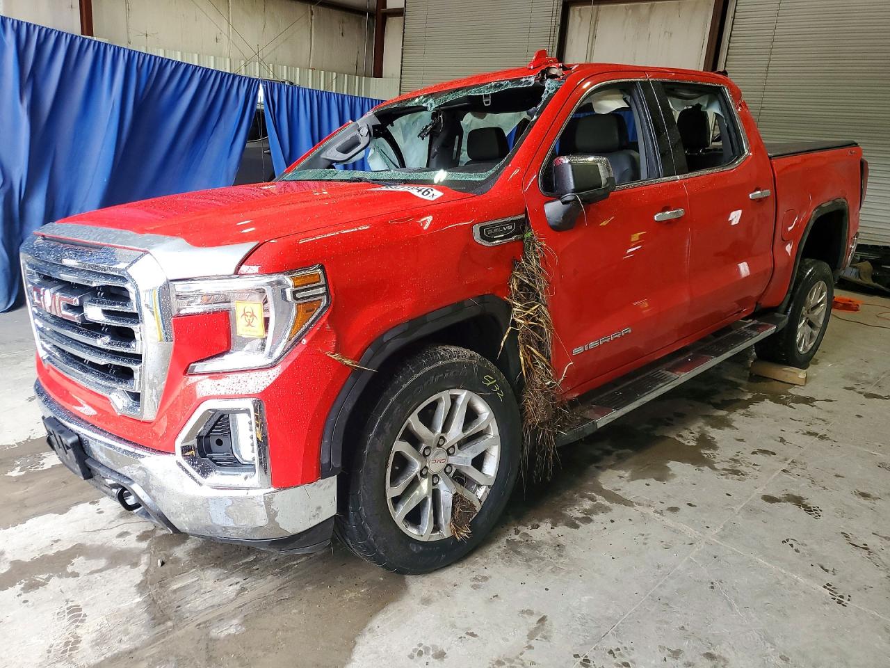 2021 Gmc Sierra K1500 Slt Red vin: 3GTU9DED1MG163090