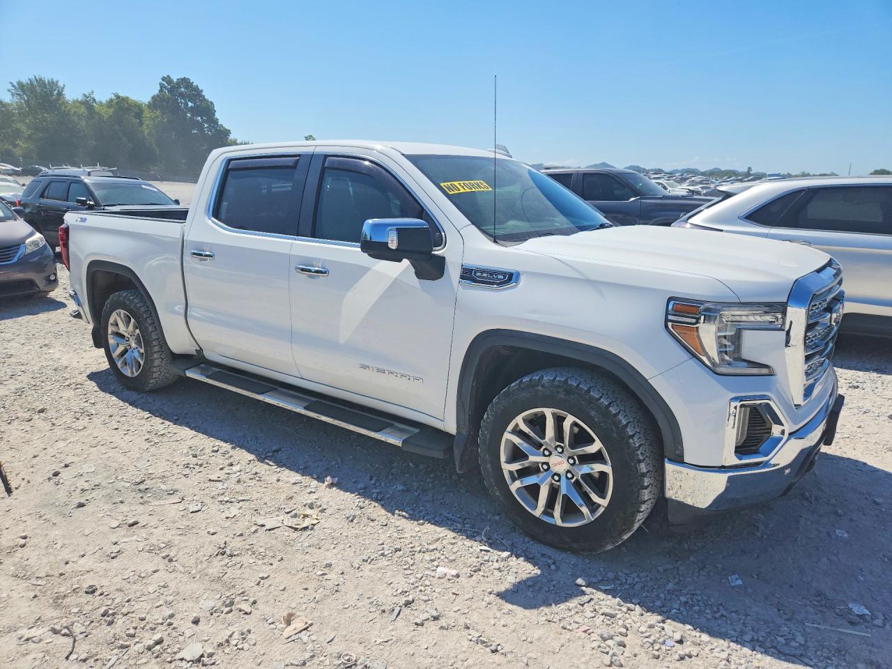 2019 Gmc Sierra K1500 Slt White vin: 3GTU9DED3KG121887