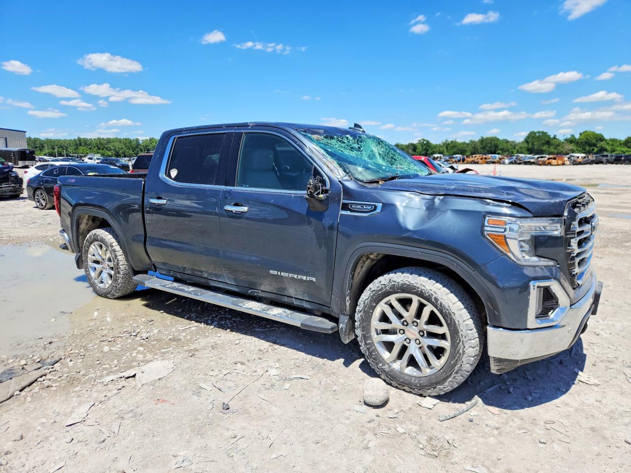2020 Gmc Sierra K1500 Slt Blue vin: 3GTU9DED4LG442077