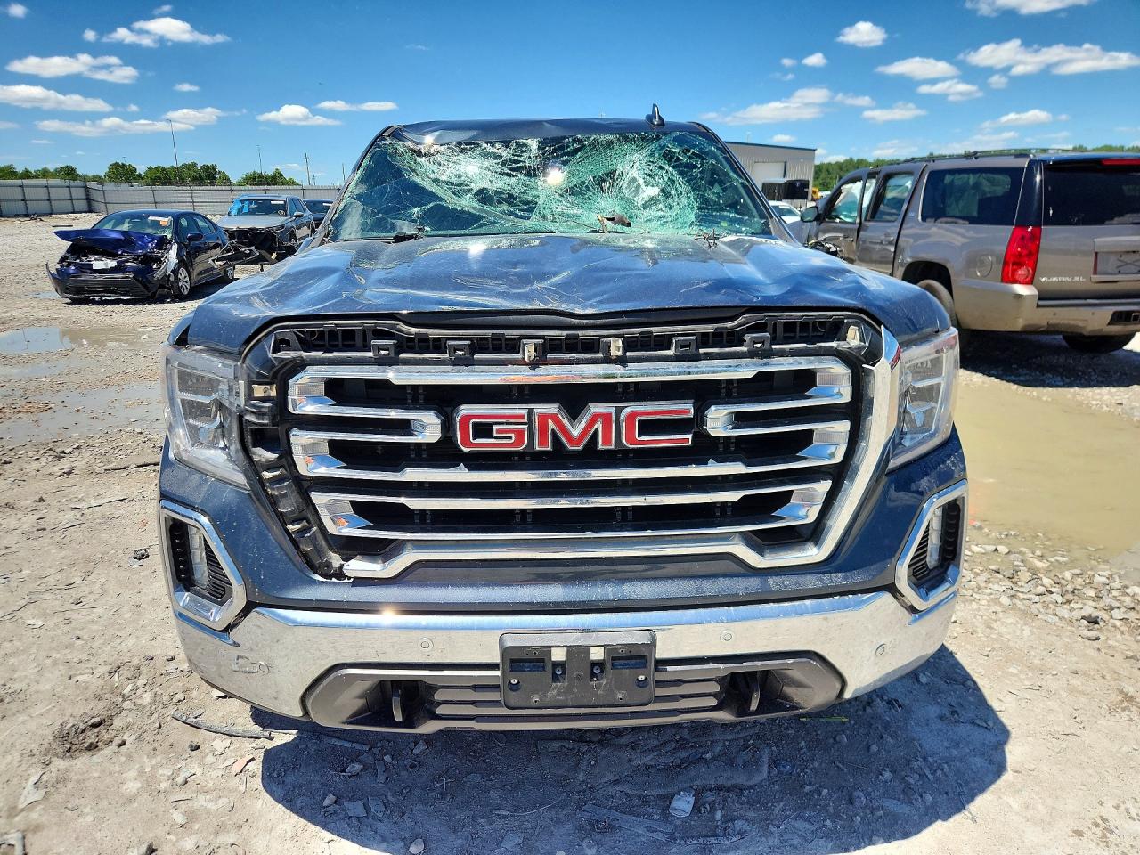 2020 Gmc Sierra K1500 Slt Blue vin: 3GTU9DED4LG442077
