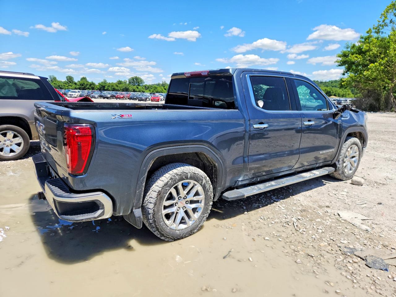 2020 Gmc Sierra K1500 Slt Blue vin: 3GTU9DED4LG442077