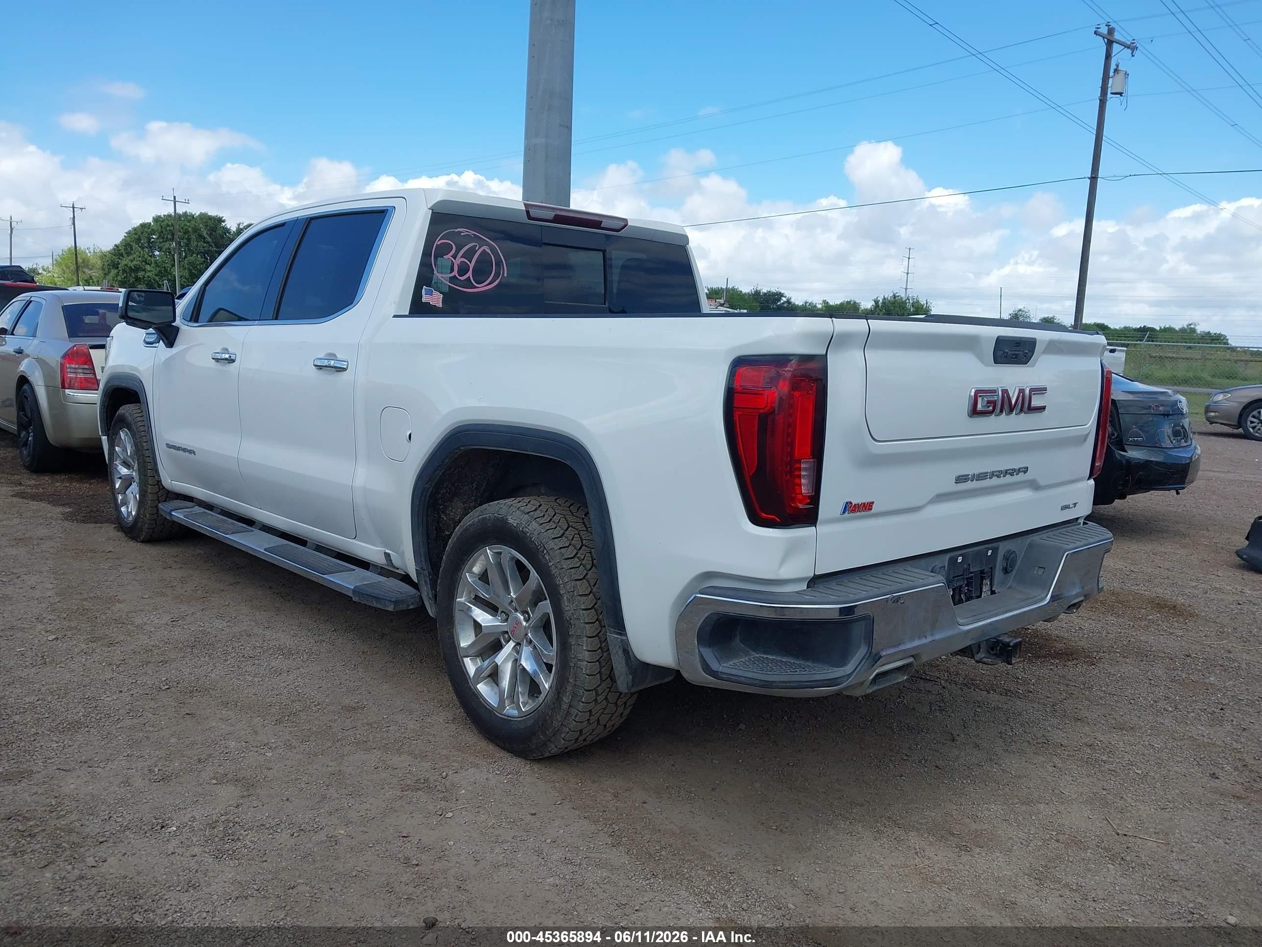 2021 Gmc Sierra 1500   White vin: 3GTU9DED4MG250594