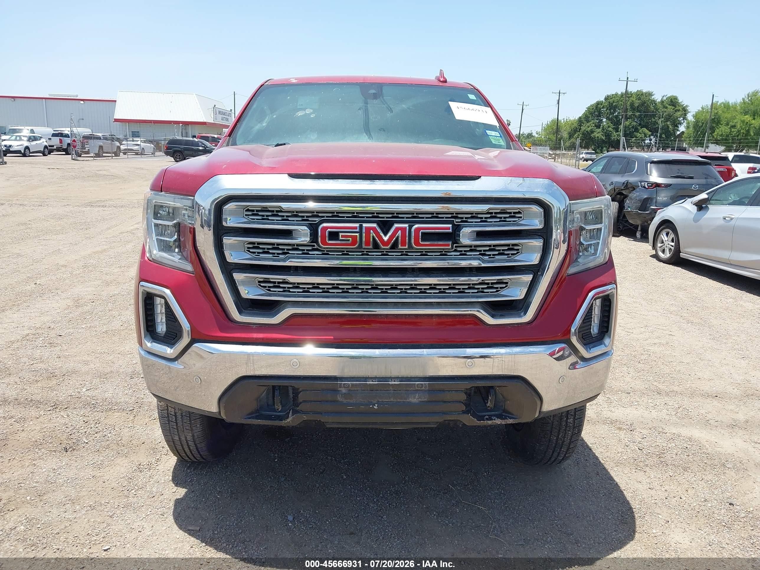 2019 Gmc Sierra 1500 Slt Red vin: 3GTU9DED5KG120532
