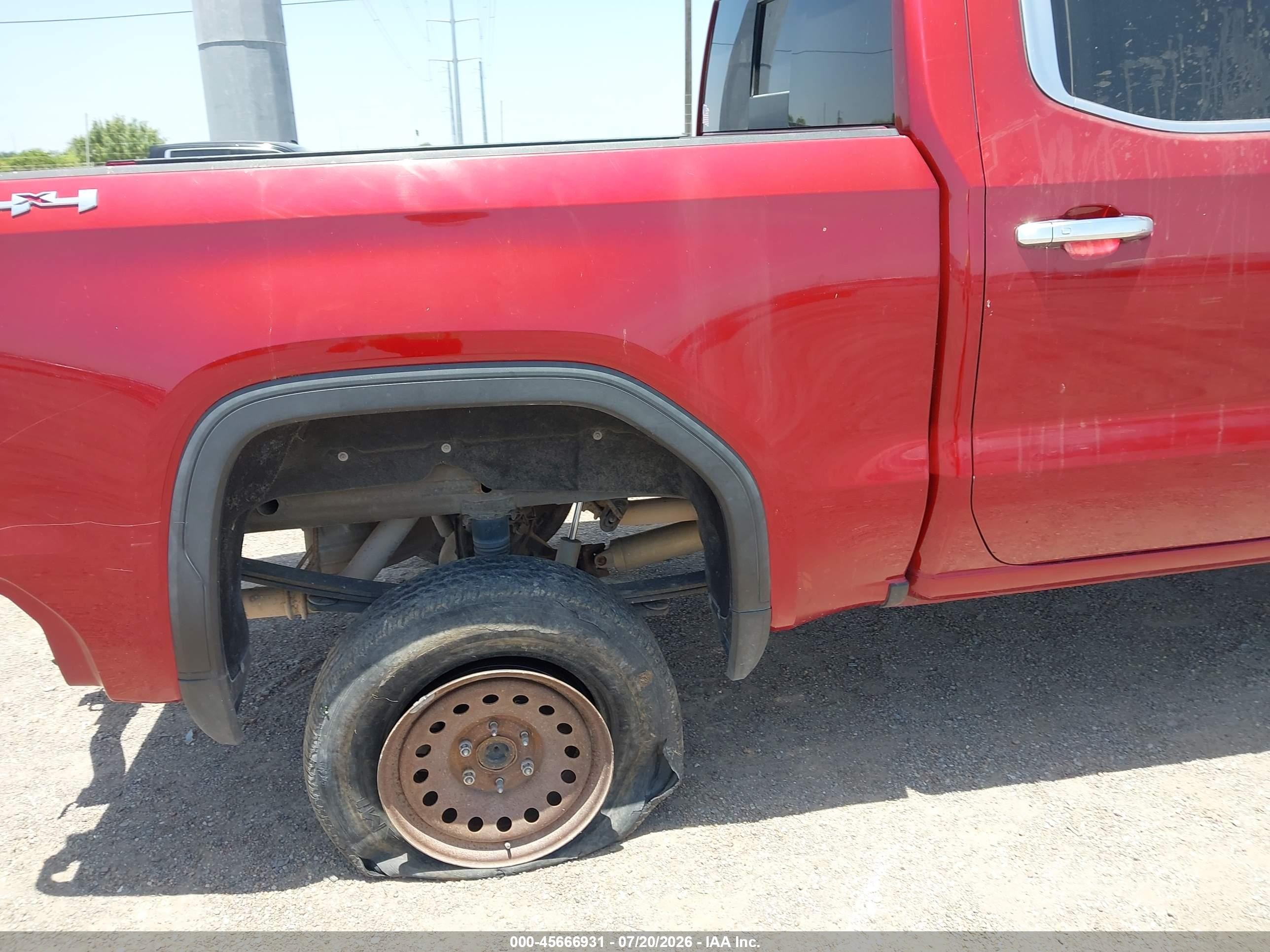 2019 Gmc Sierra 1500 Slt Red vin: 3GTU9DED5KG120532