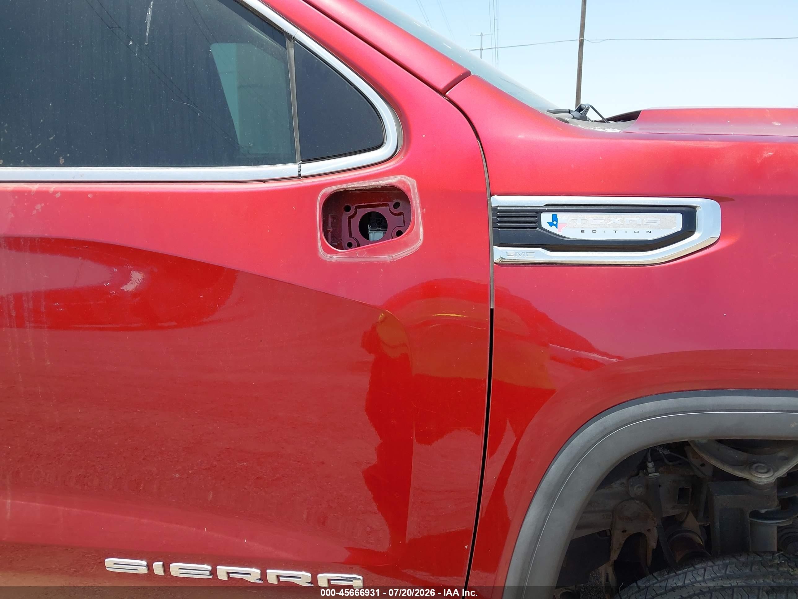 2019 Gmc Sierra 1500 Slt Red vin: 3GTU9DED5KG120532