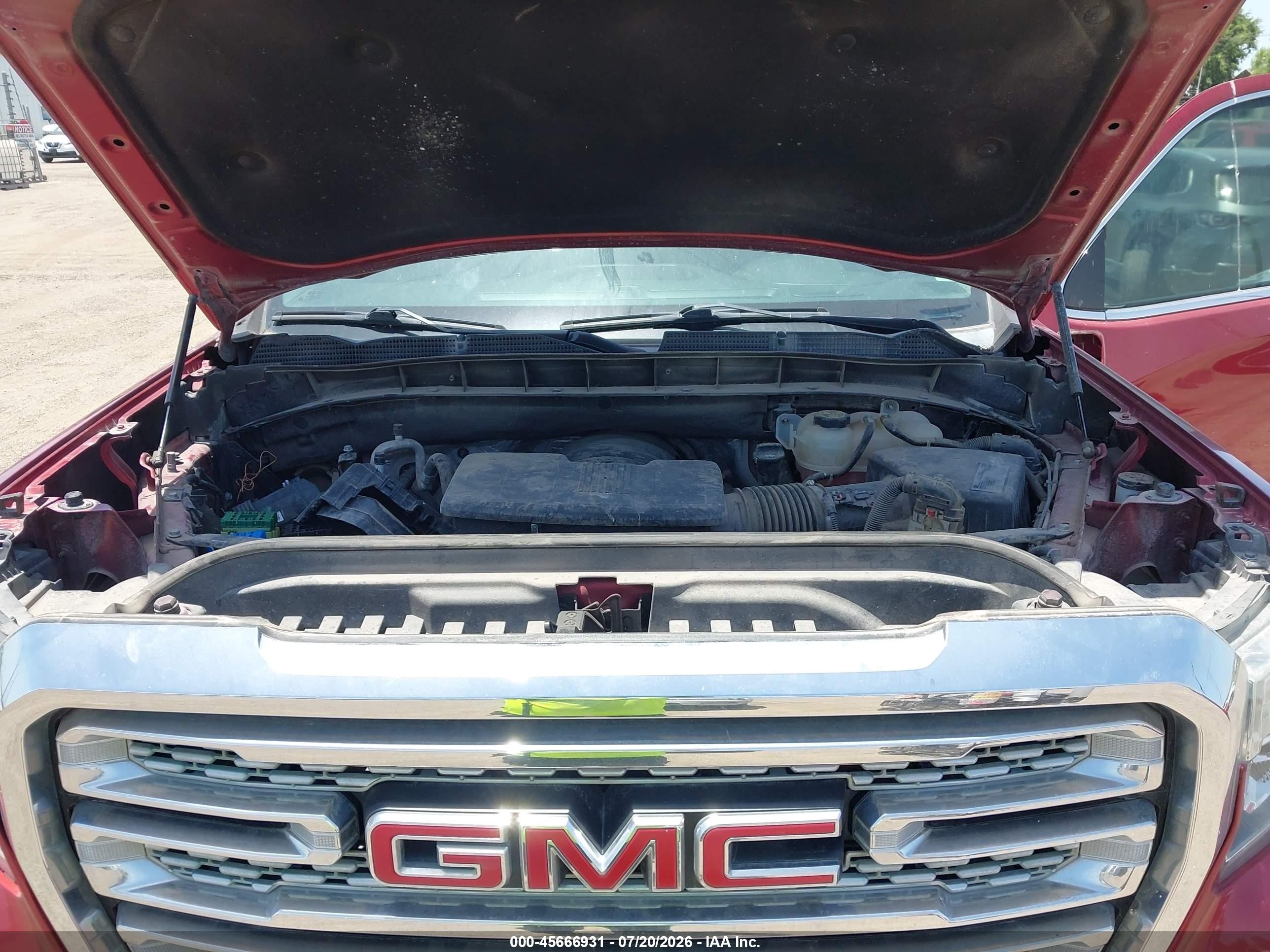 2019 Gmc Sierra 1500 Slt Red vin: 3GTU9DED5KG120532