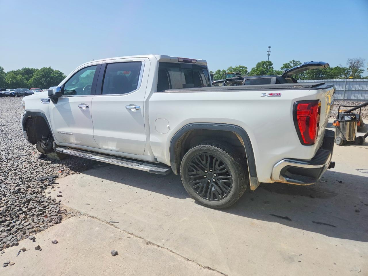 2019 Gmc Sierra K1500 Slt White vin: 3GTU9DED8KG151130