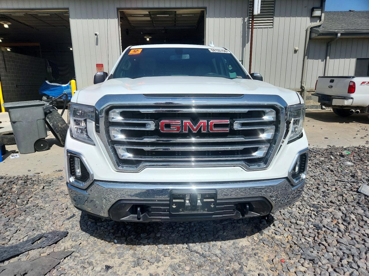 2019 Gmc Sierra K1500 Slt White vin: 3GTU9DED8KG151130