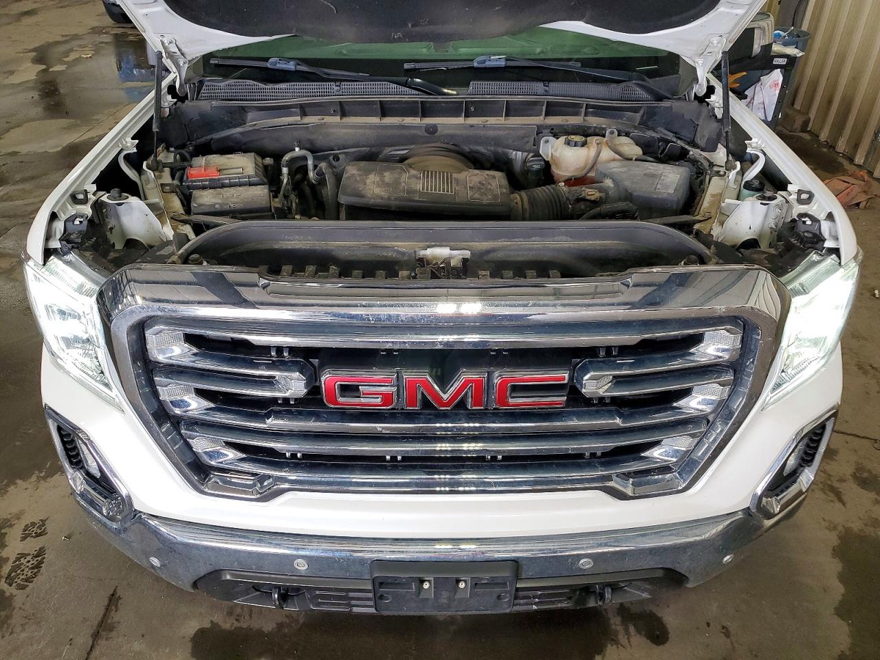 2020 Gmc Sierra K1500 Slt White vin: 3GTU9DED8LG195436