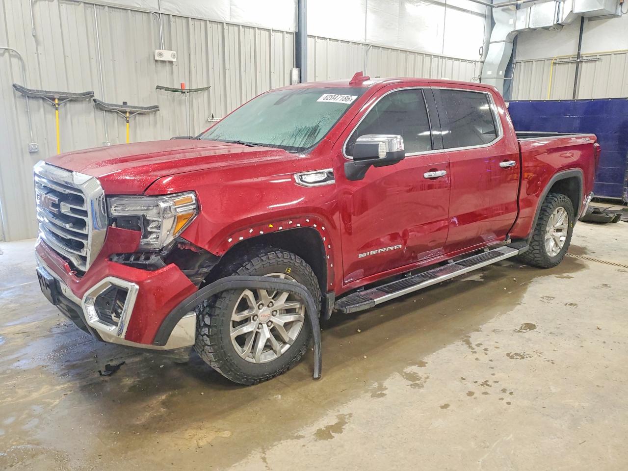 2019 Gmc Sierra K1500 Slt Red vin: 3GTU9DEDXKG267574
