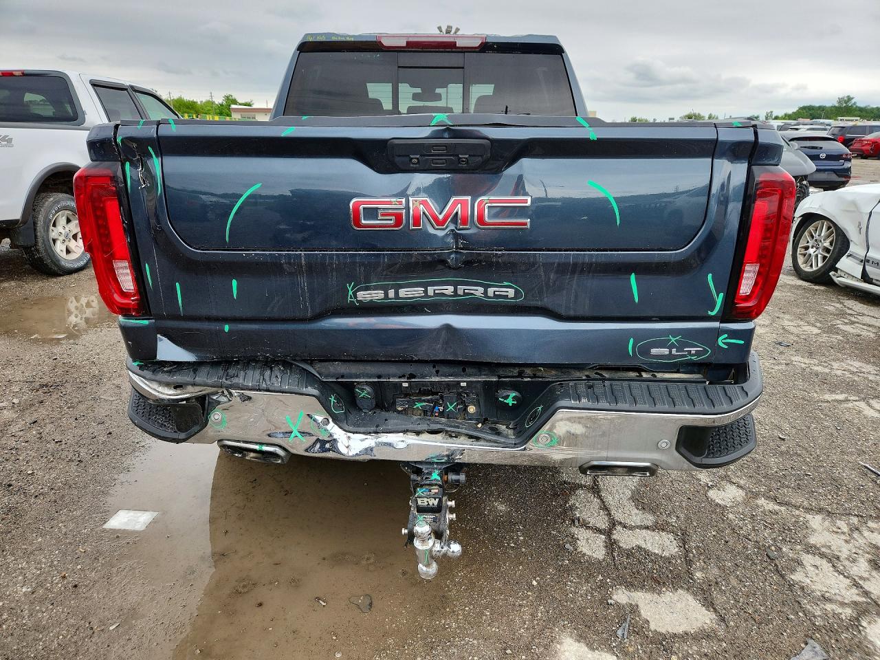 2020 Gmc Sierra K1500 Slt Gray vin: 3GTU9DEL3LG273841