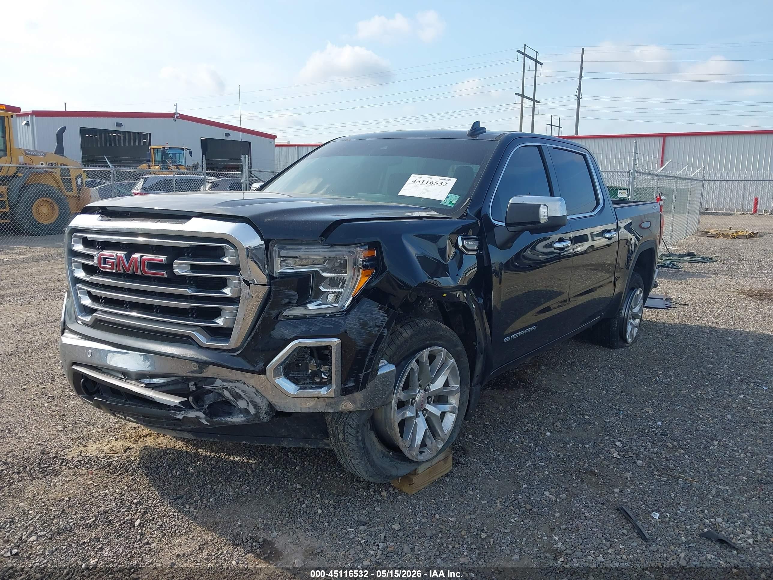 2019 Gmc Sierra 1500 Slt Black vin: 3GTU9DEL6KG295430