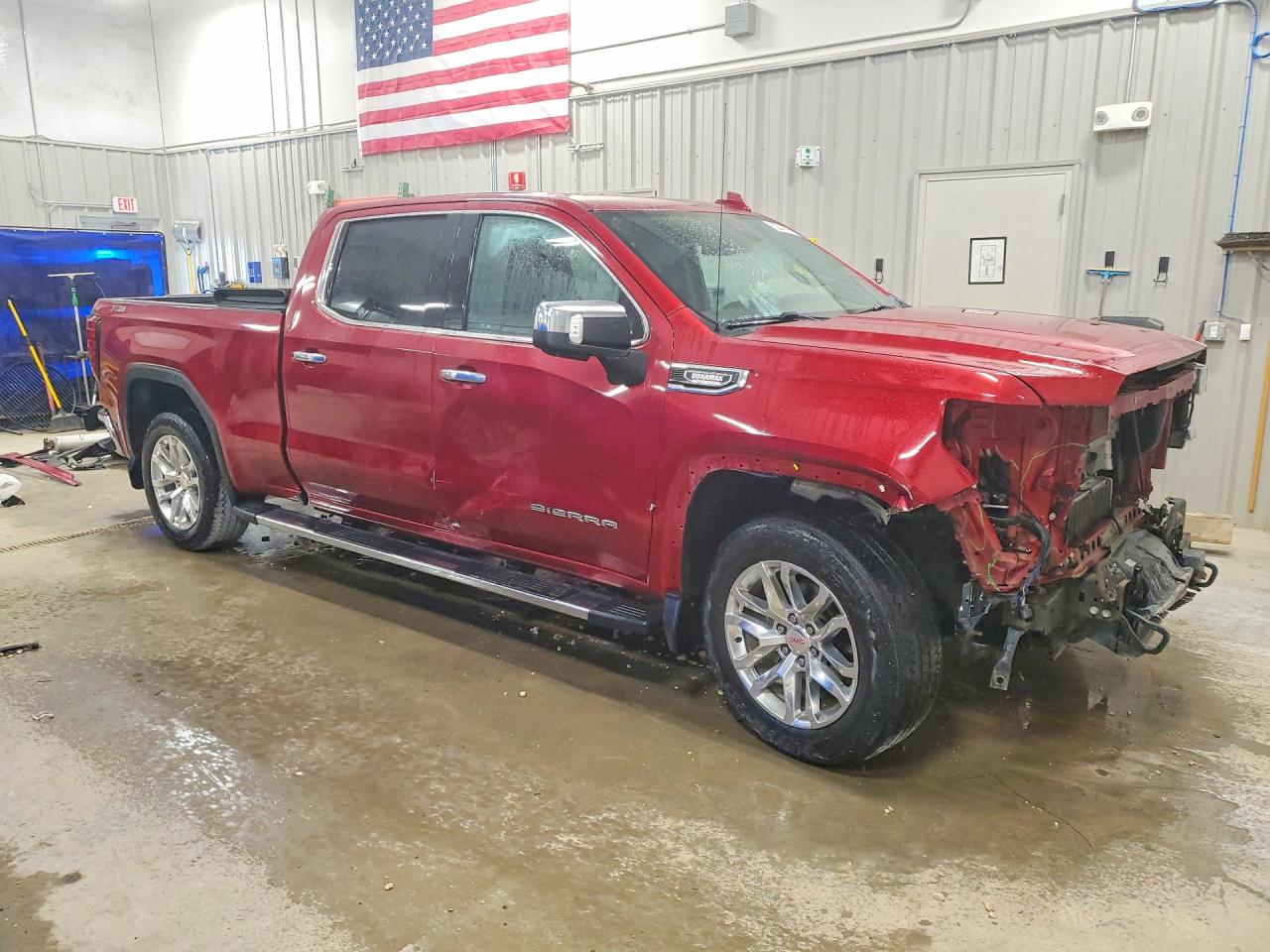 2020 Gmc Sierra K1500 Slt Red vin: 3GTU9DET3LG288677