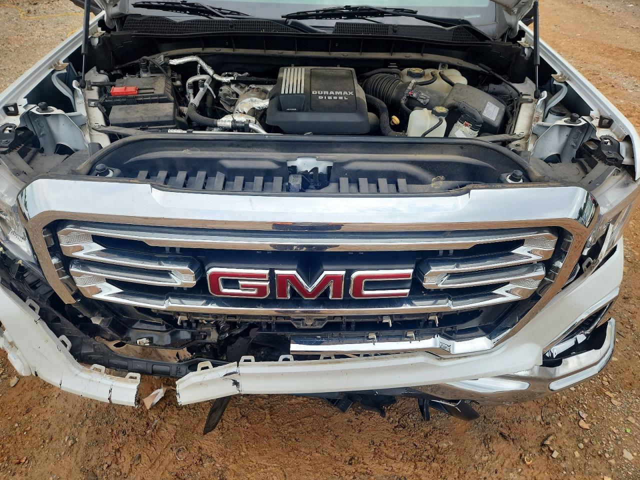 2020 Gmc Sierra K1500 Slt White vin: 3GTU9DET6LG288575