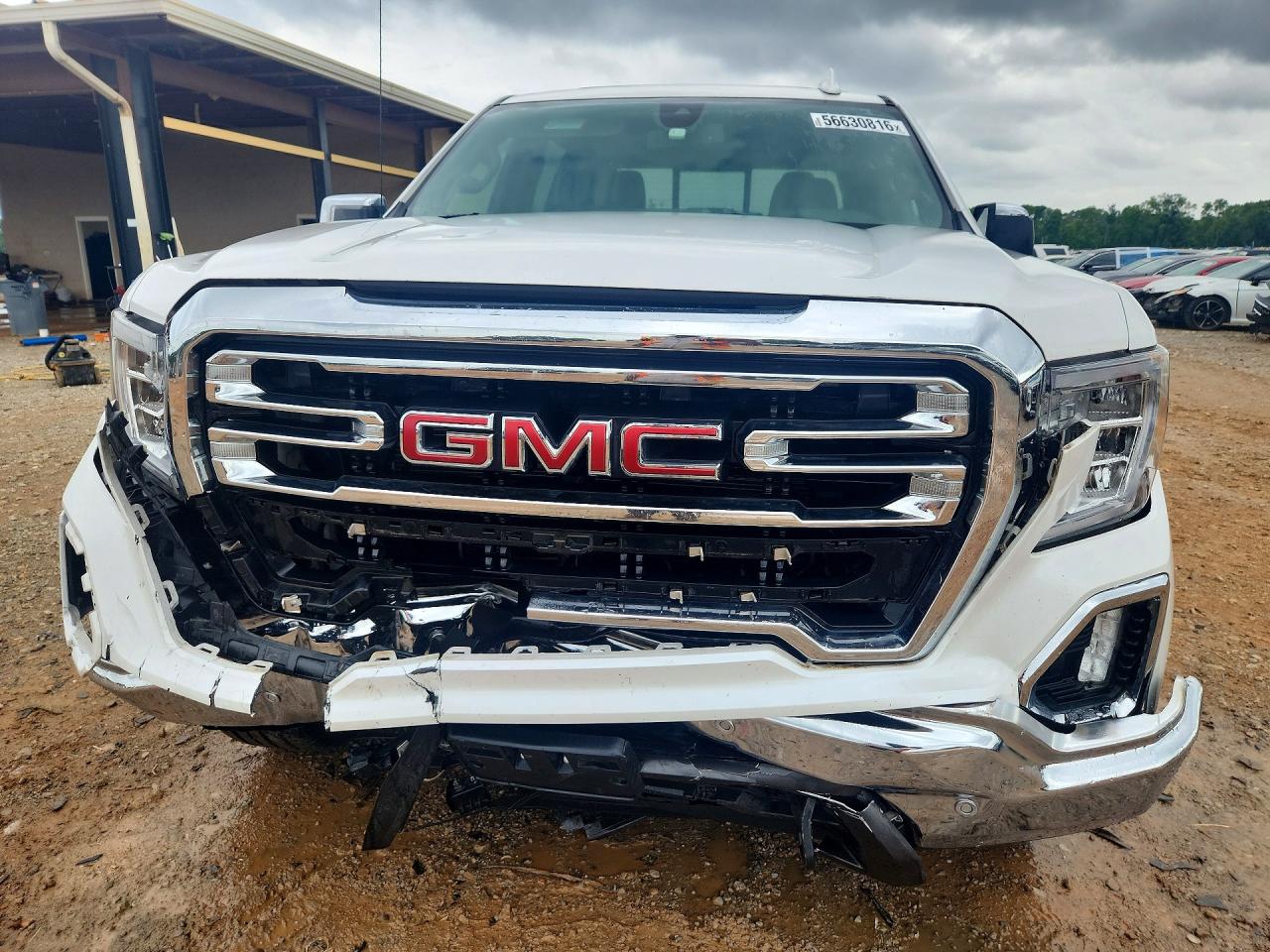 2020 Gmc Sierra K1500 Slt White vin: 3GTU9DET6LG288575