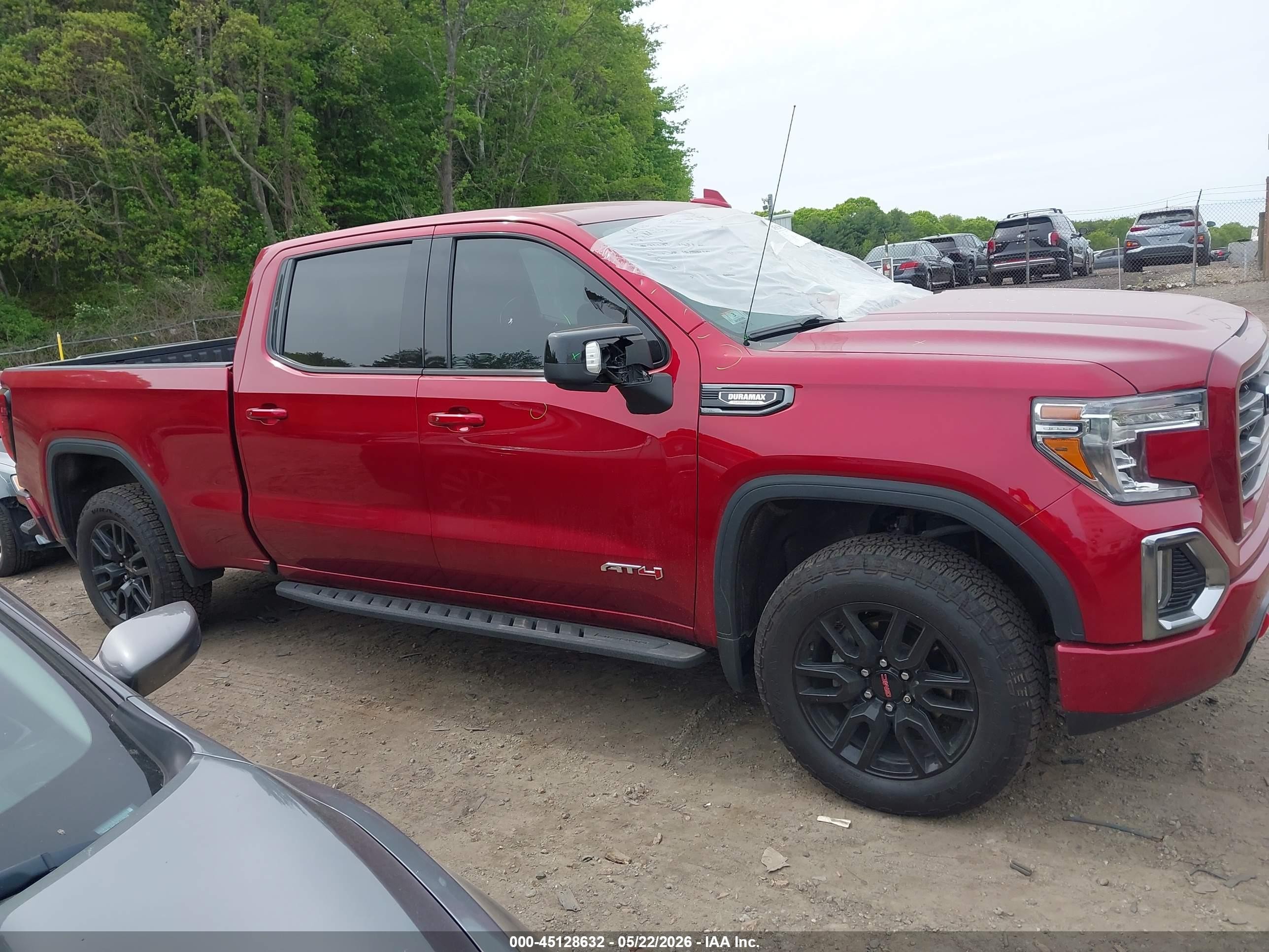 2021 Gmc Sierra 1500 At4 Красный vin: 3GTU9EET5MG402122