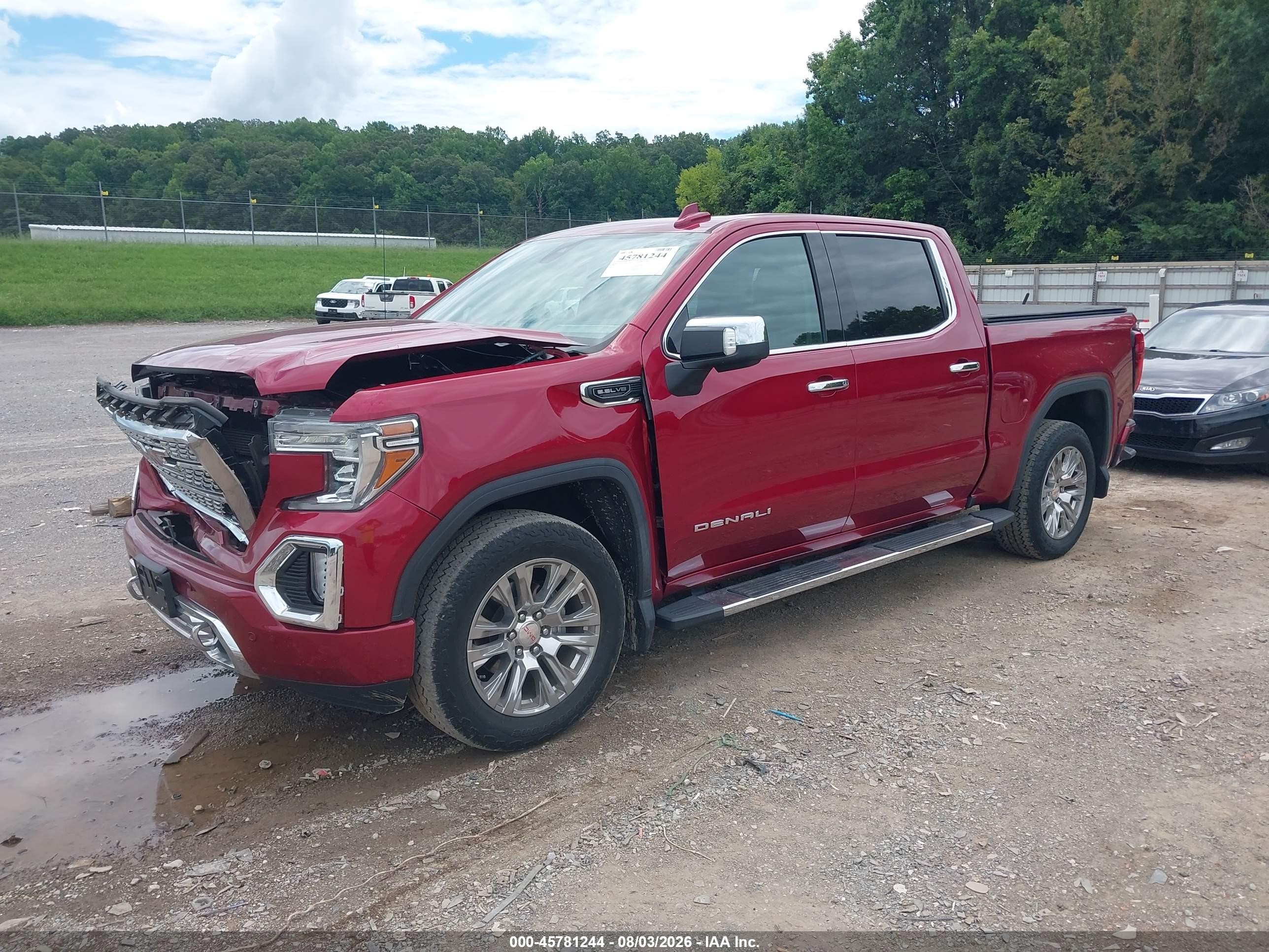 2020 Gmc Sierra 1500 4wd  Short Box Denali Red vin: 3GTU9FED1LG251616