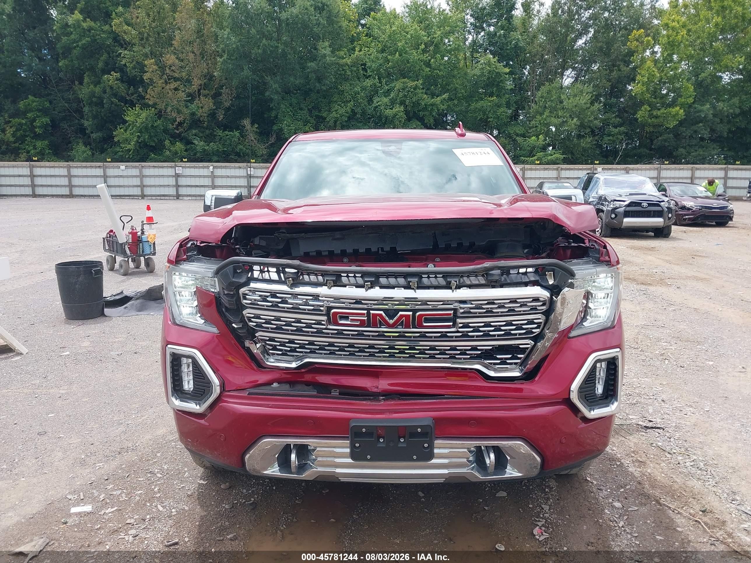 2020 Gmc Sierra 1500 4wd  Short Box Denali Red vin: 3GTU9FED1LG251616